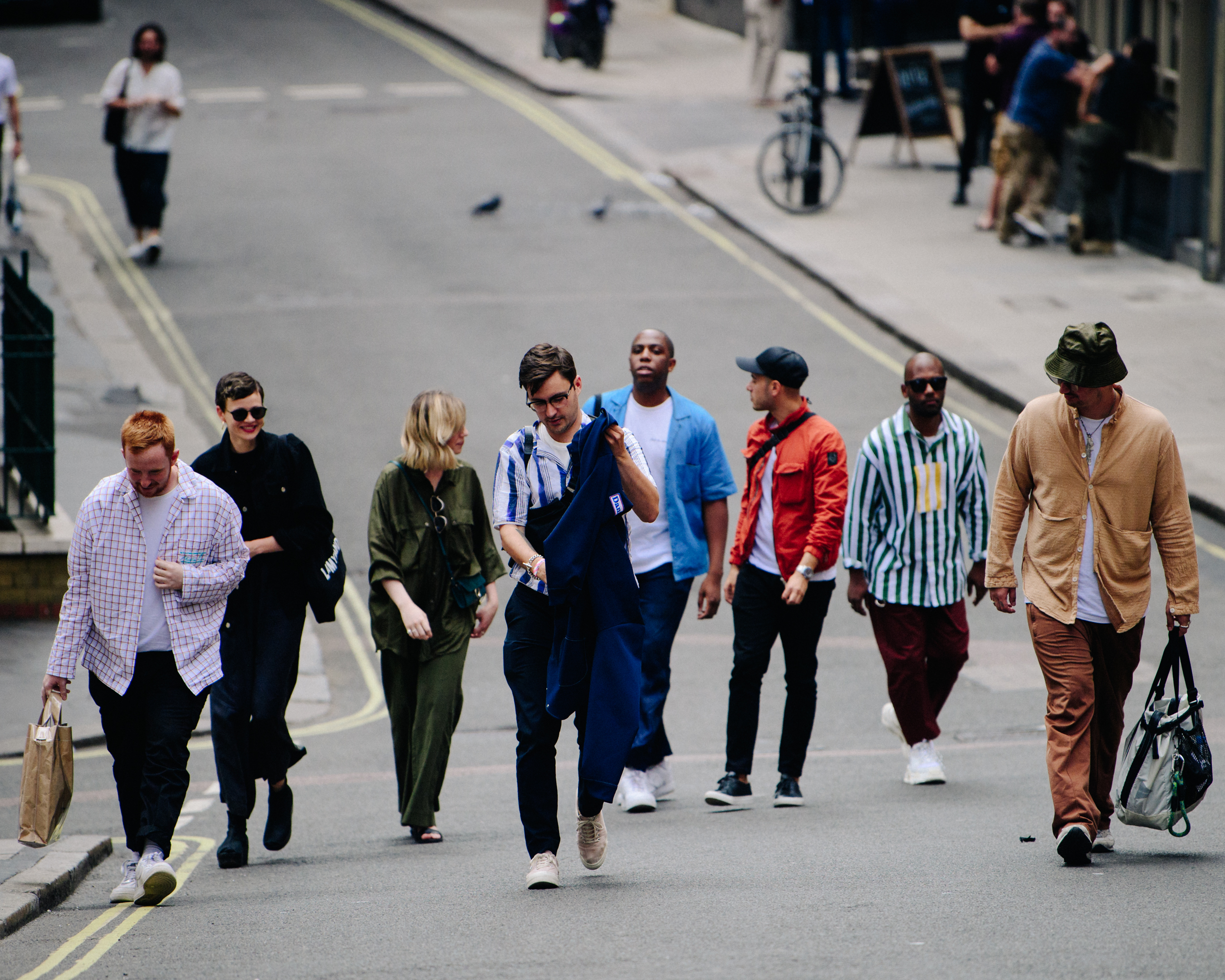 Group of well dressed men in London