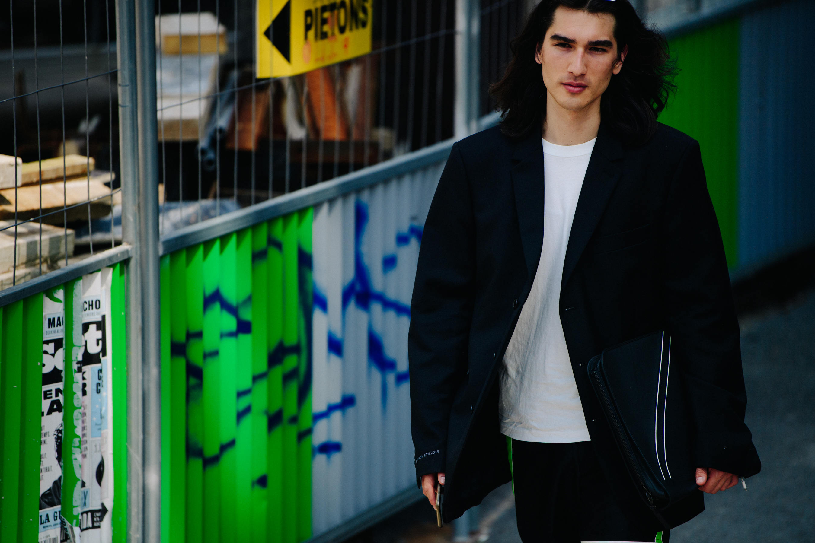 Man wearing black blazer