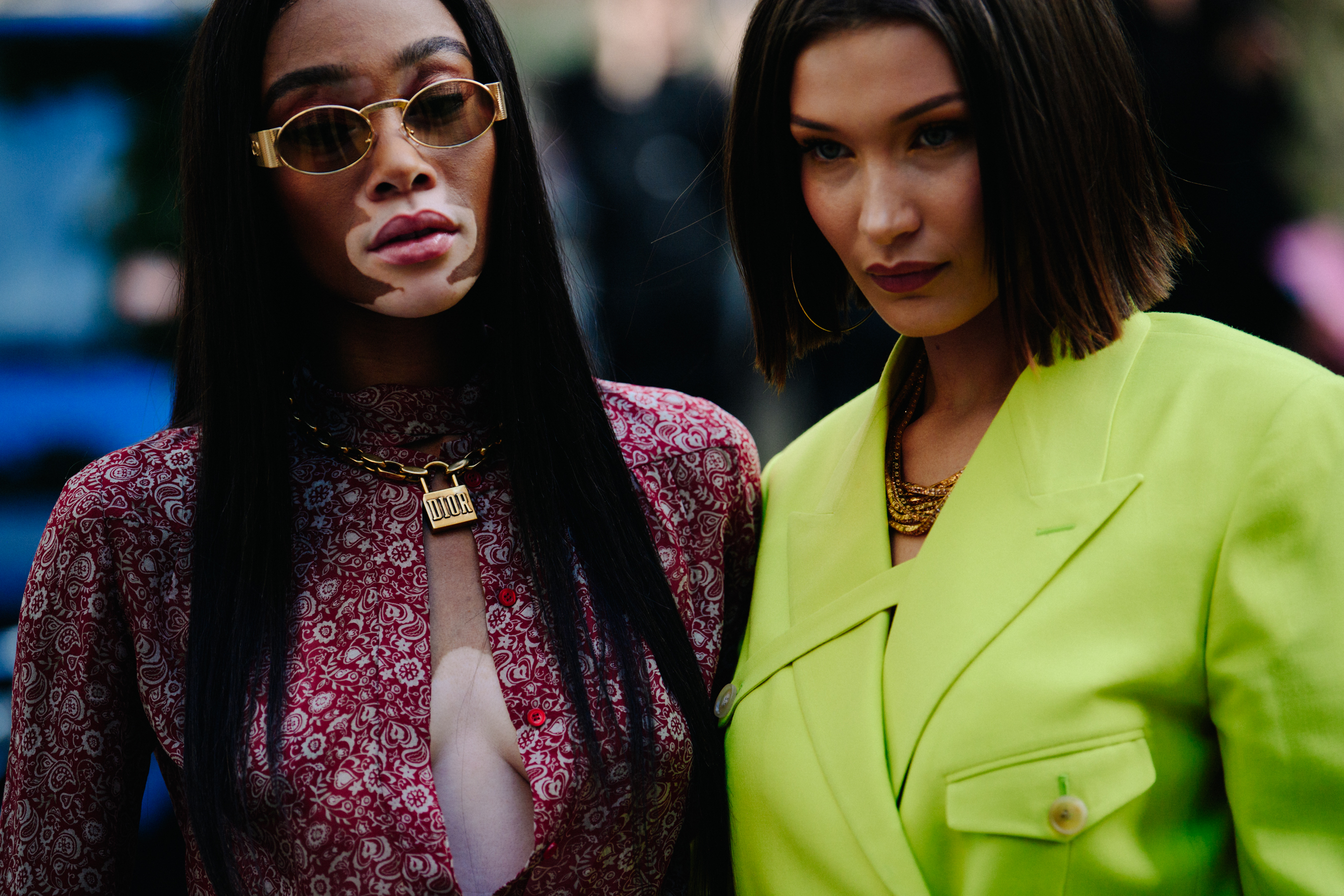 Two models wearing Christian Dior
