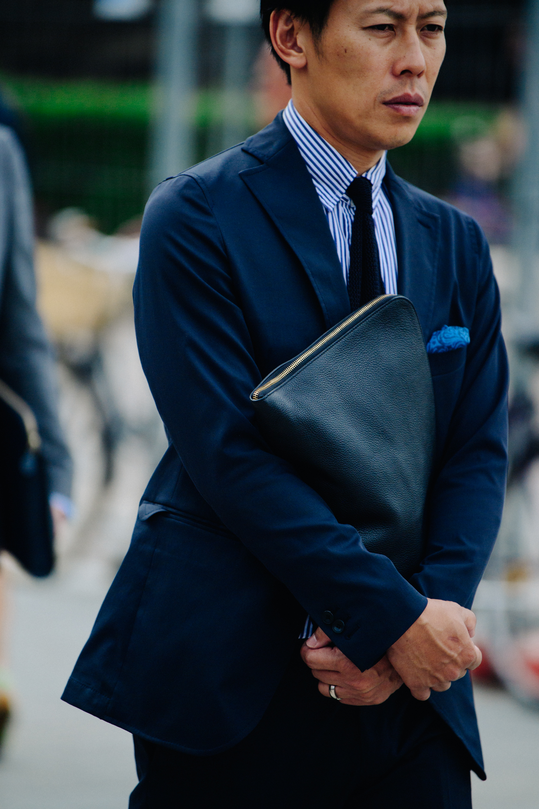 Man wearing dark suit