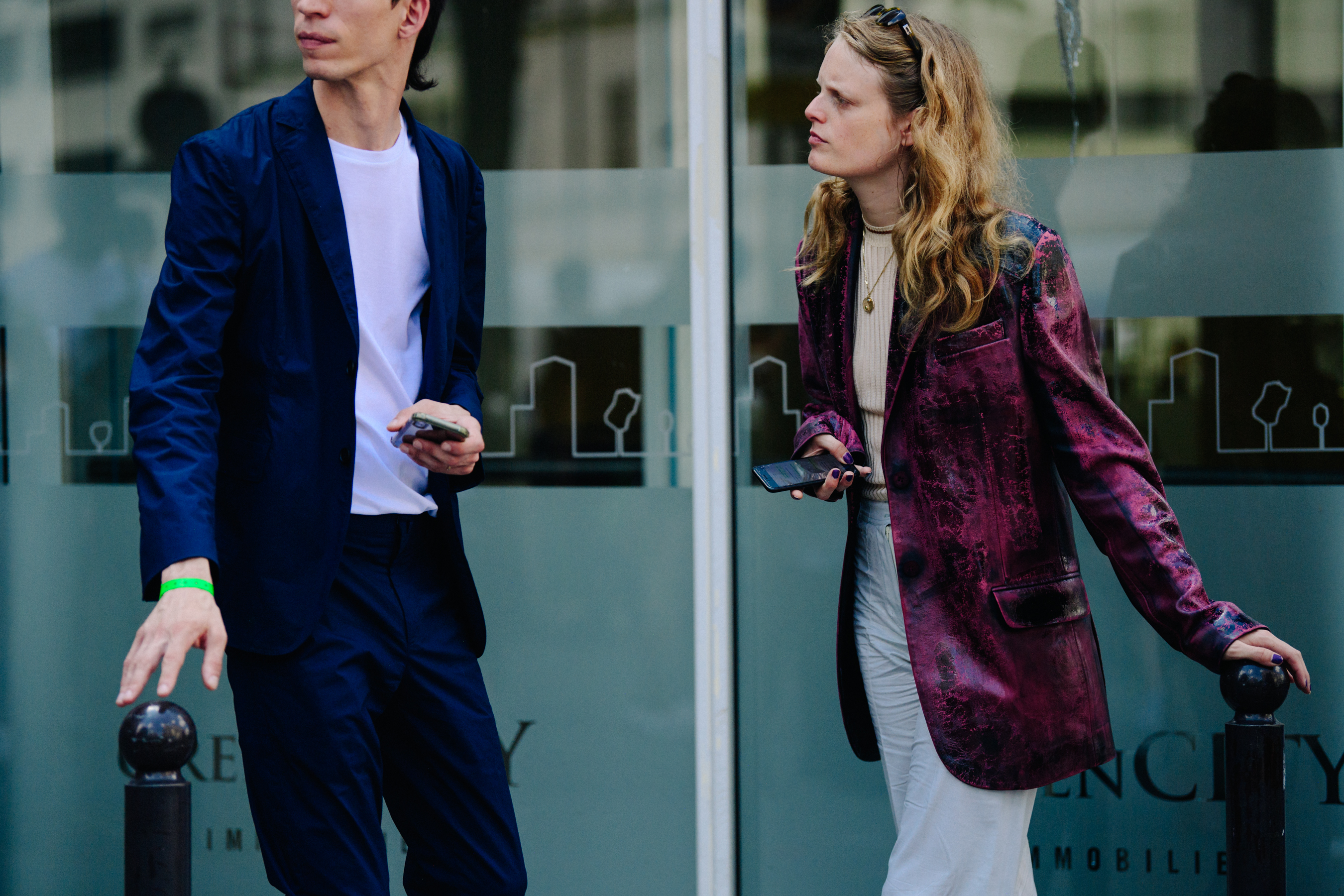 Models wearing blazers