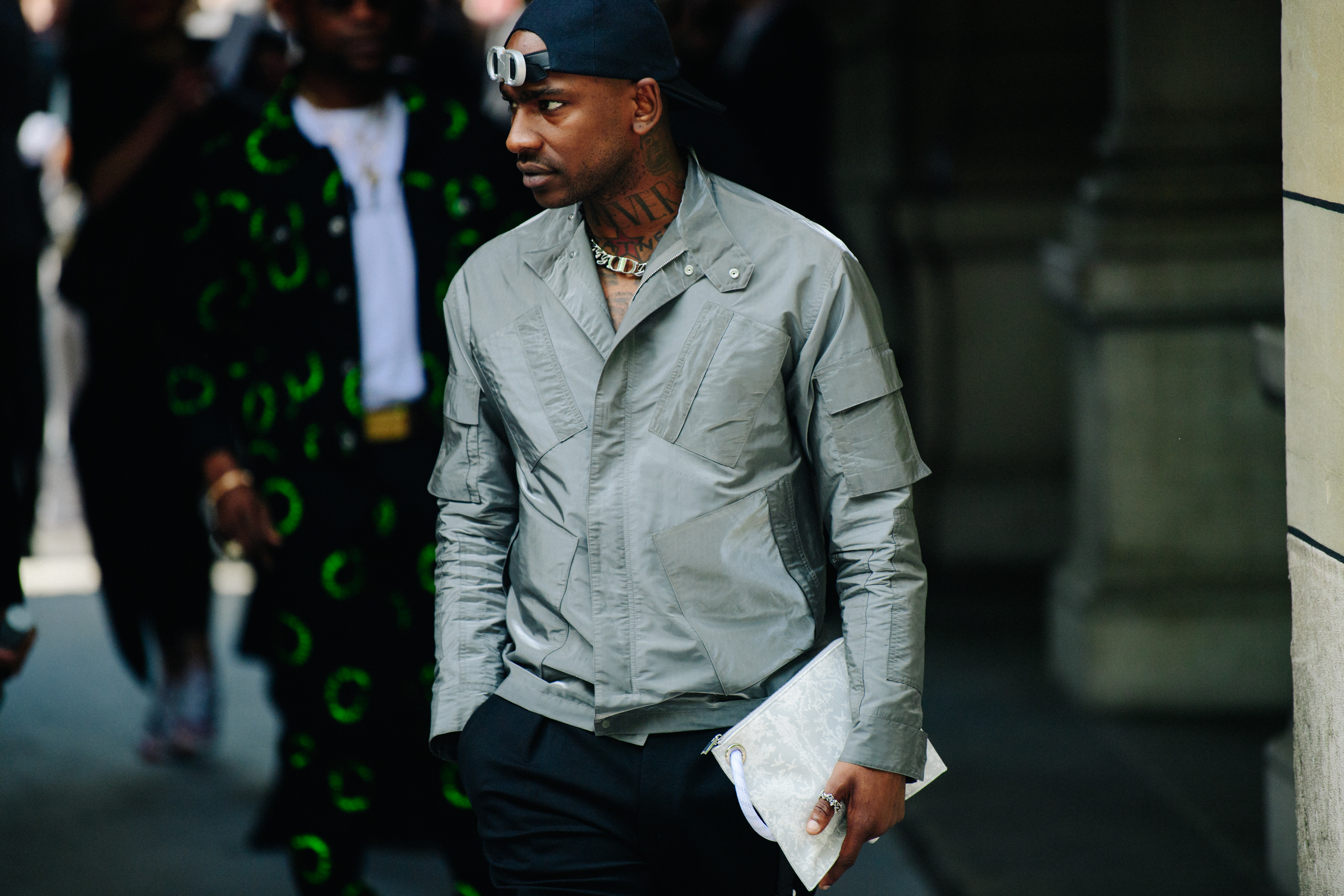 British grime artist wearing Christian Dior