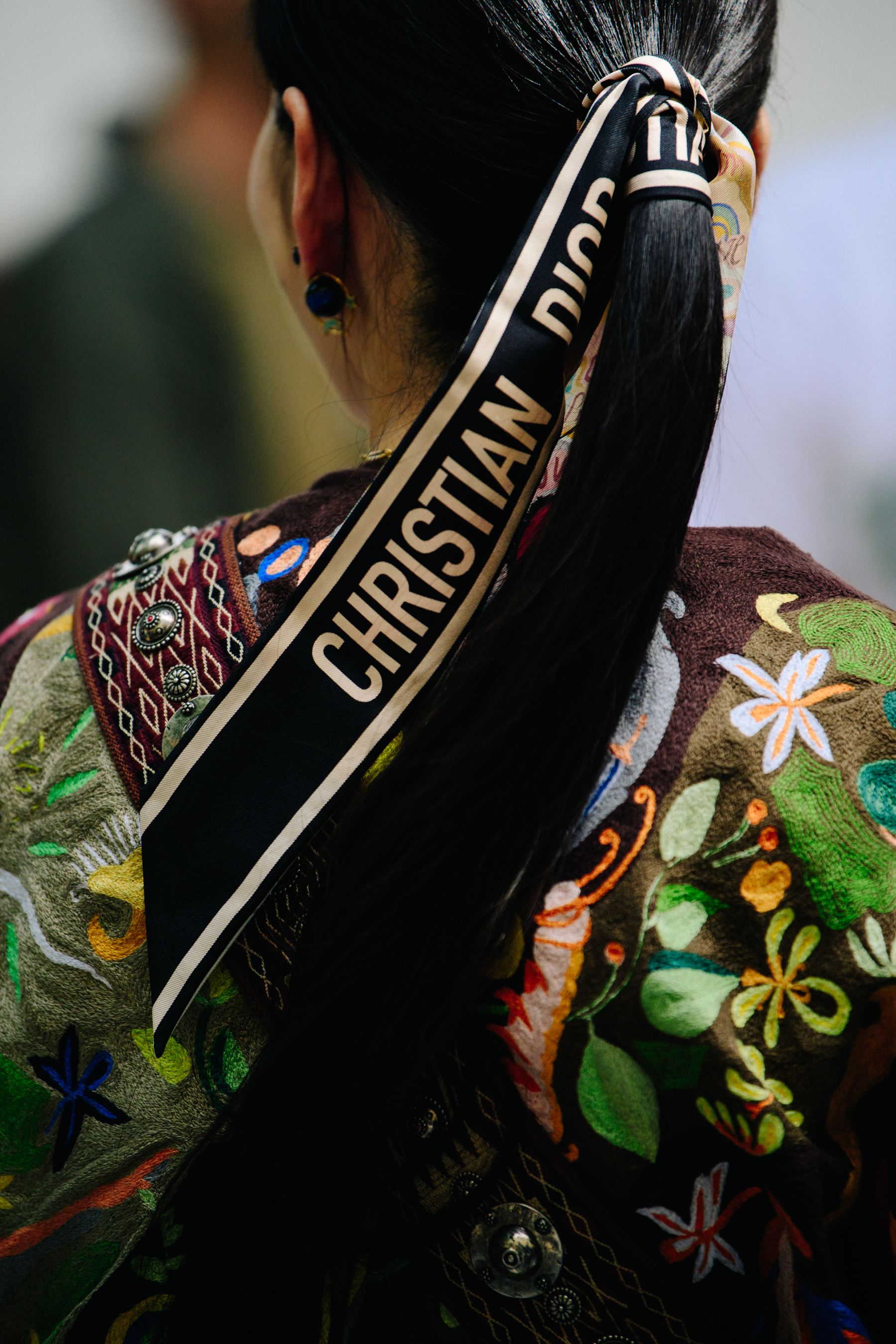 Japanese woman wearing Christian Dior