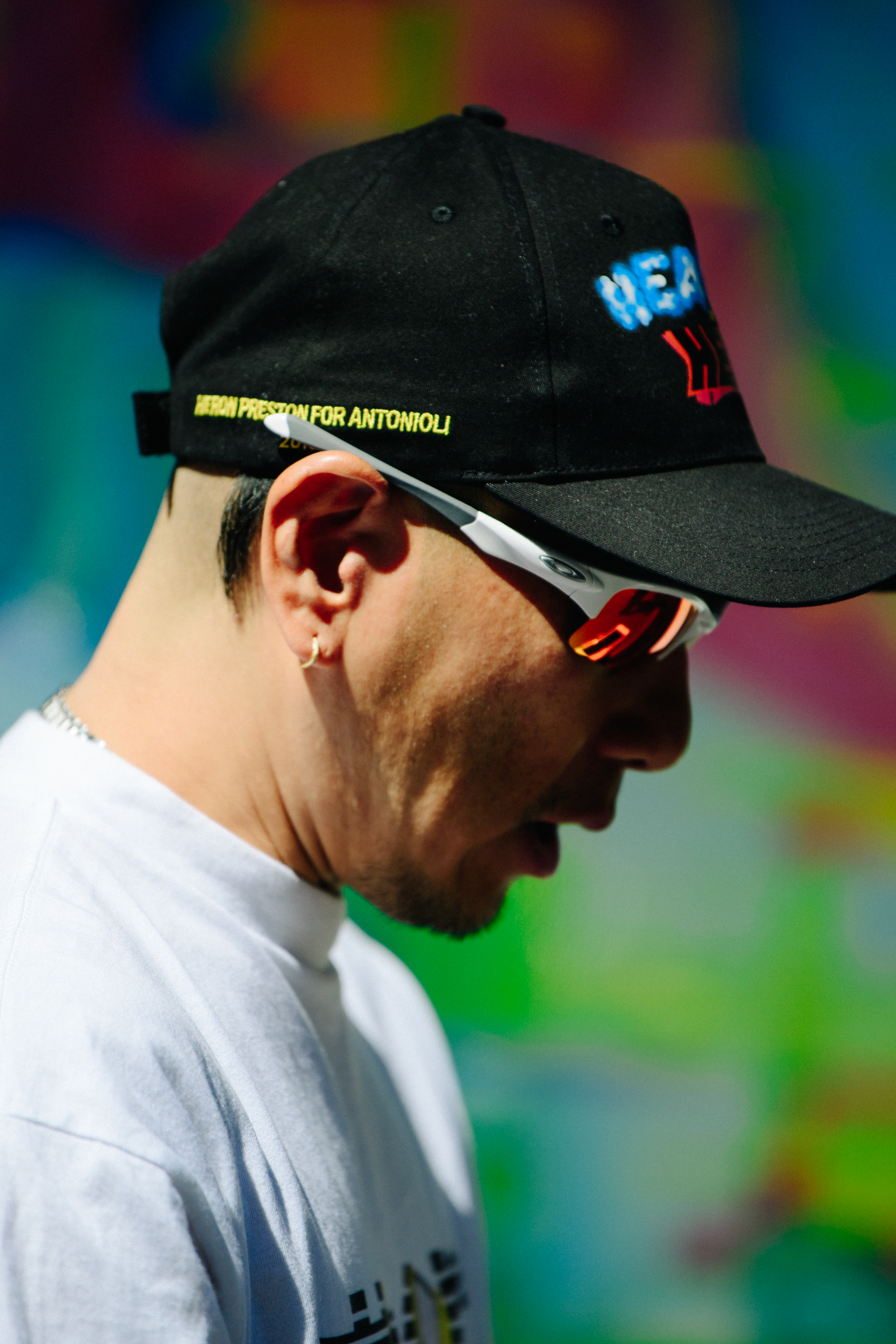 Man wearing black cap