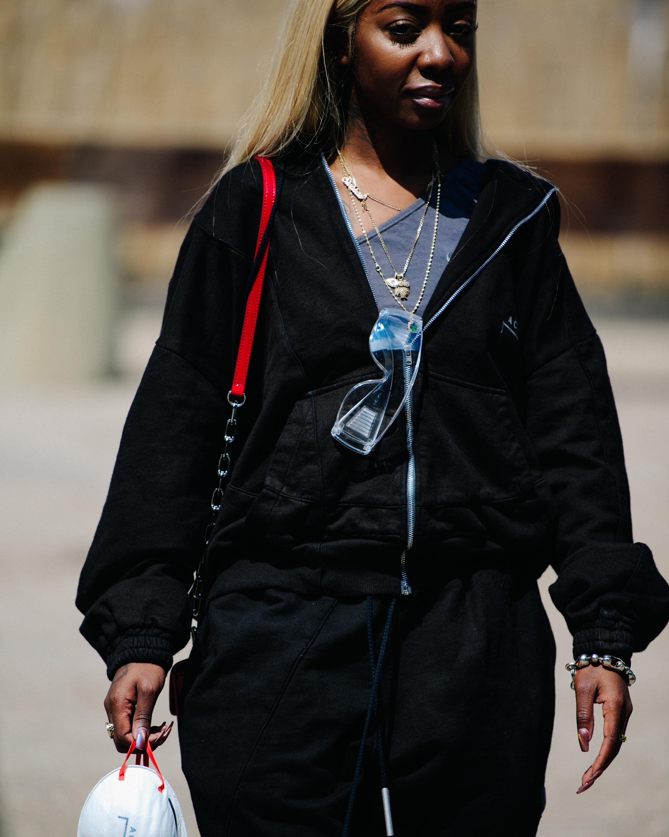Blogger wearing A-COLD-WALL* outfit