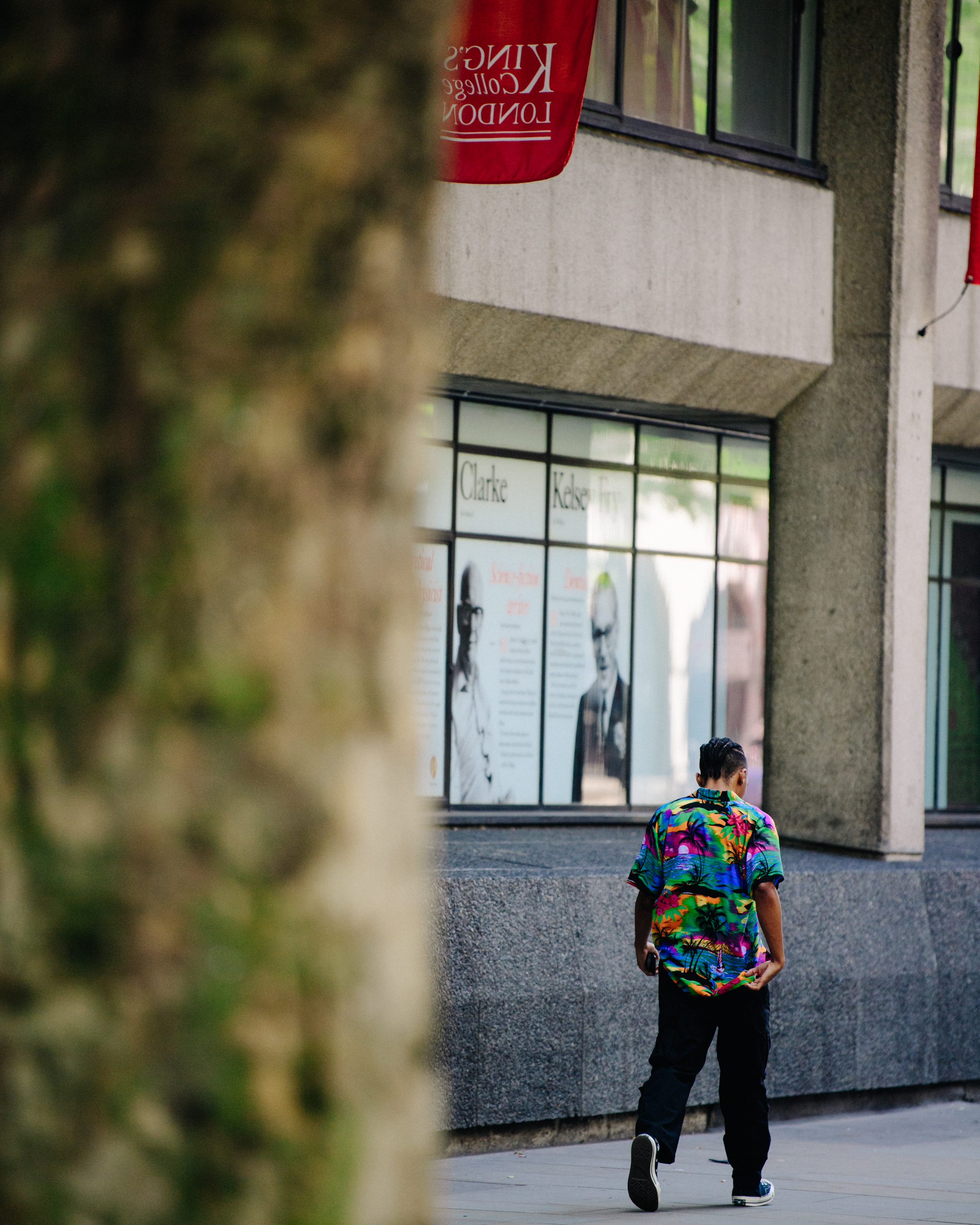 Man wearing floral shirt