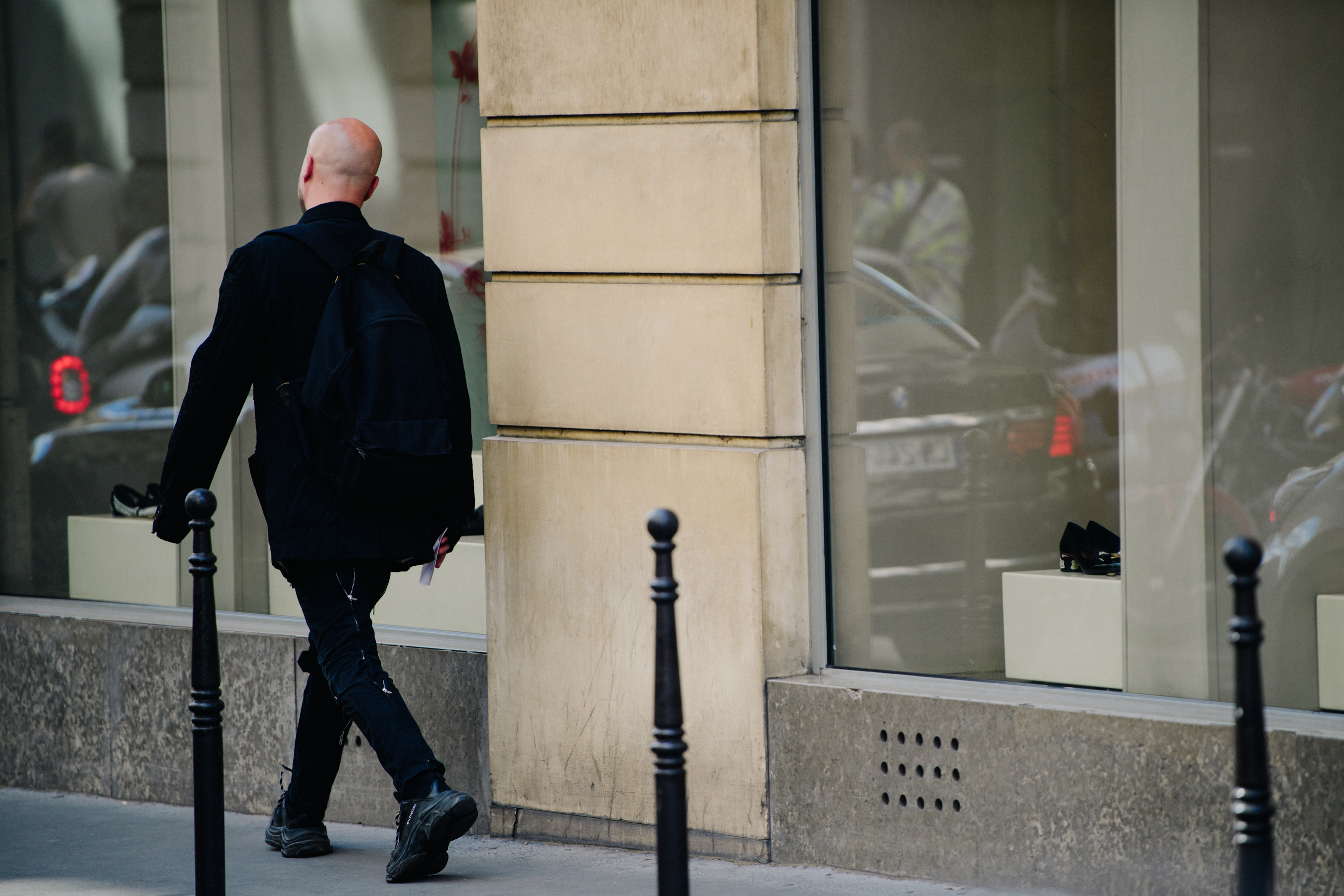 Man wearing all black