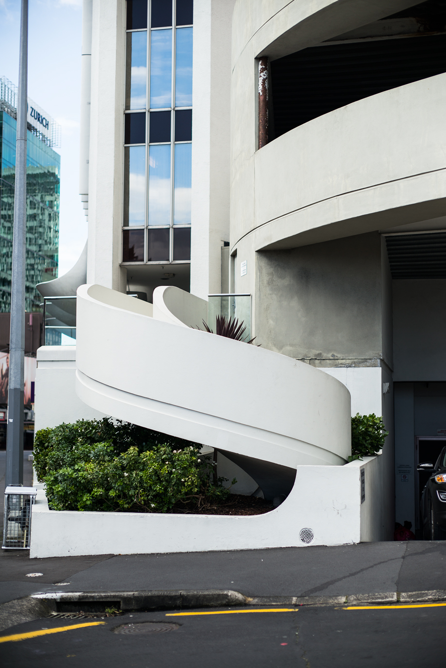 Spiral staircase in New Zealand CBD