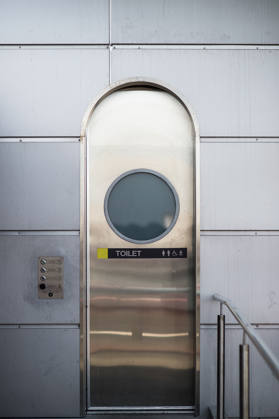 Cool bathroom door in New Zealand