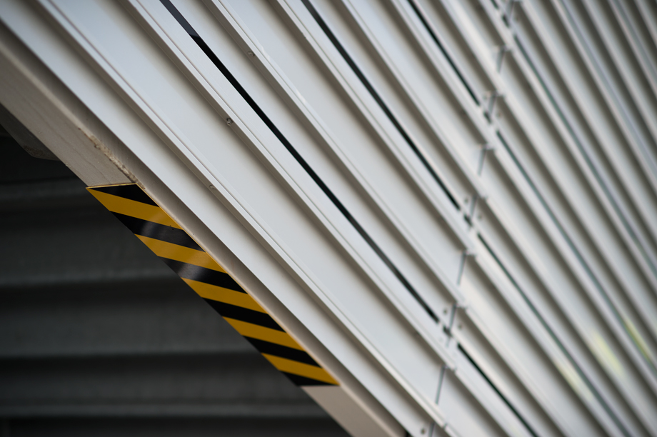 Metal siding at the Viaduct Events Centre