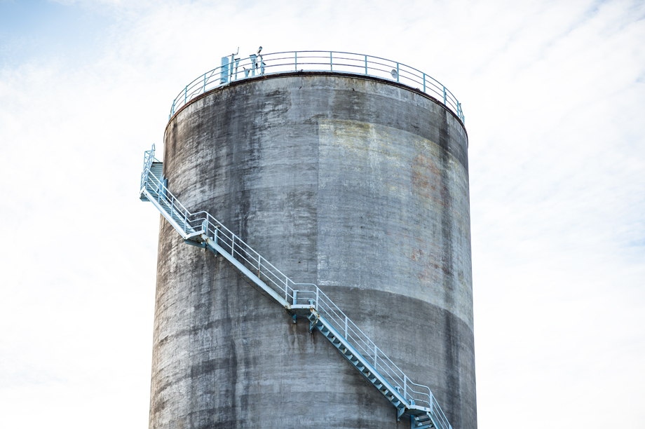 Water tower in Wynyard Quarter, NZ
