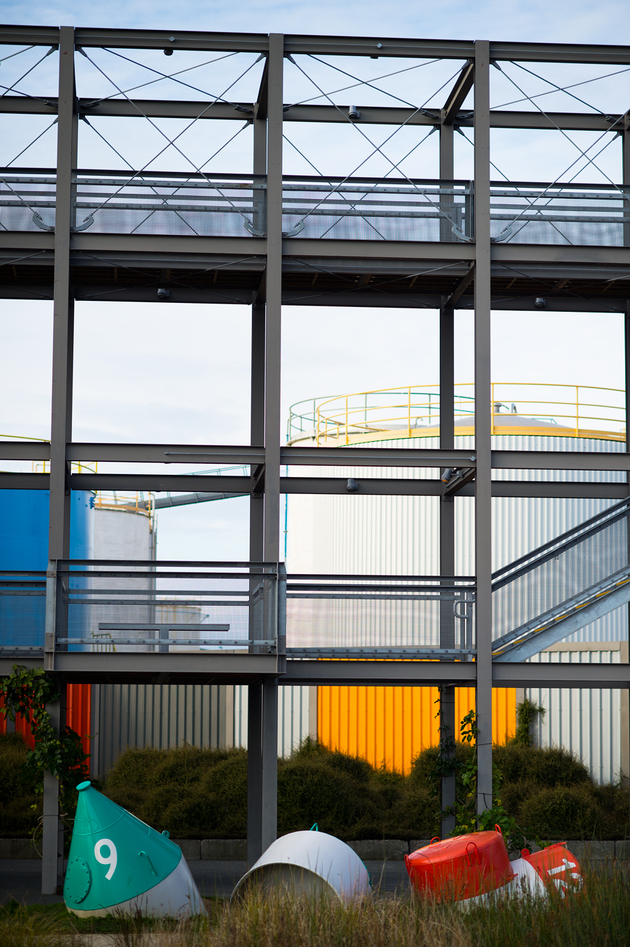 Metal structure in Wynyard Quarter