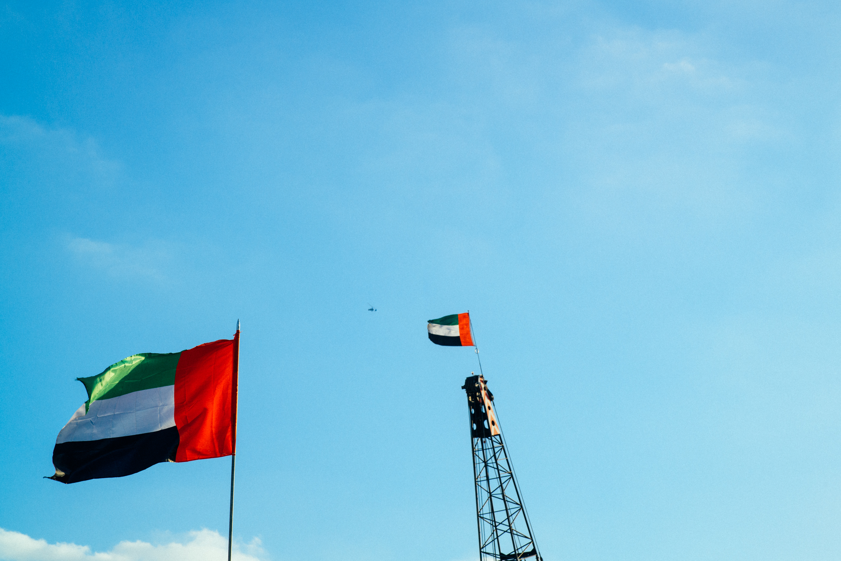 UAE flags in Dubai
