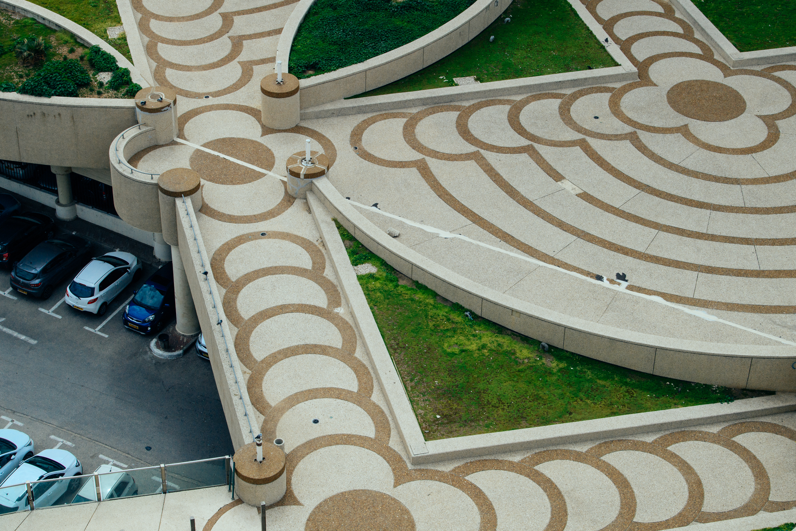 A patterned floor in Tel Aviv