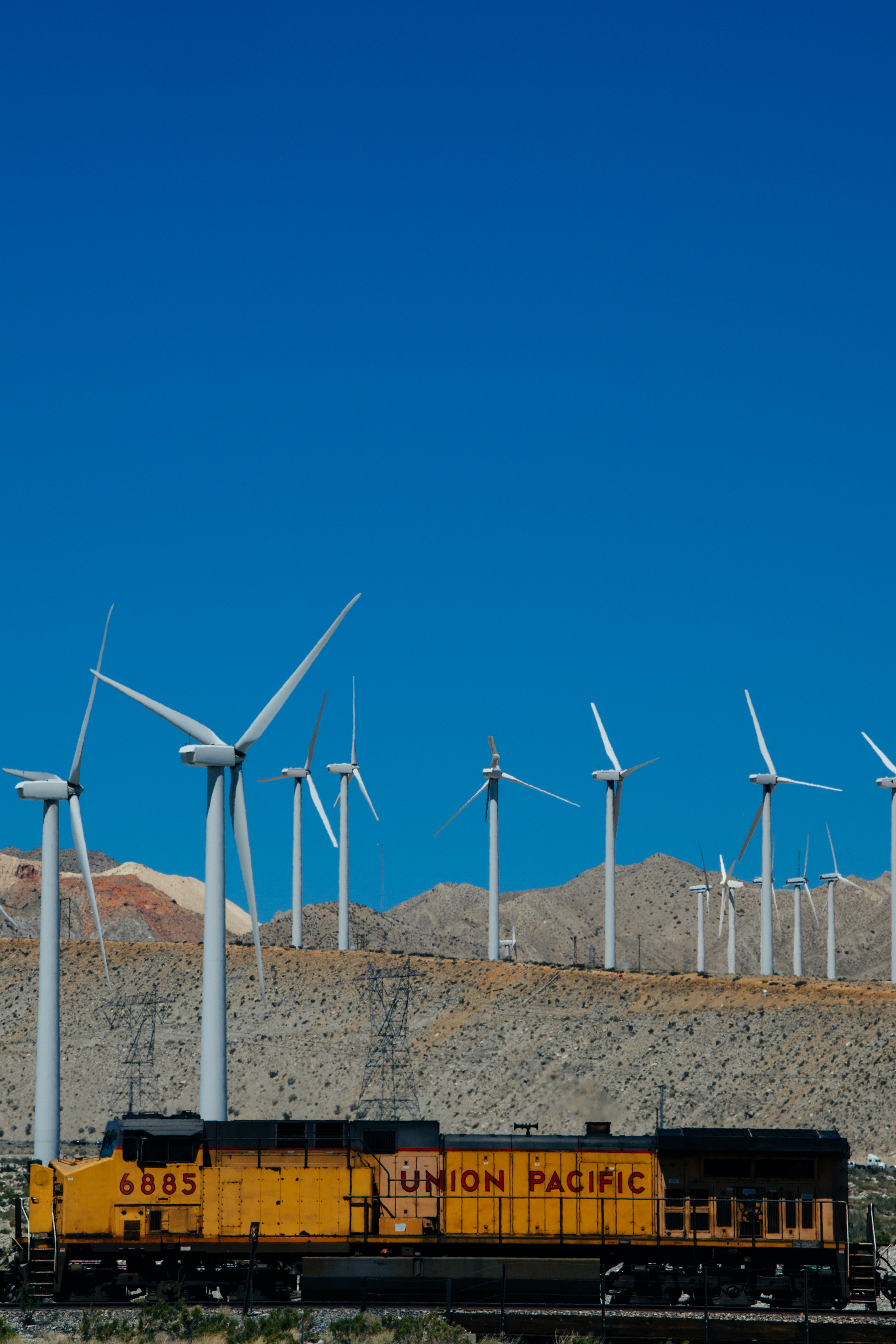 Wind turbines in Palm Springs