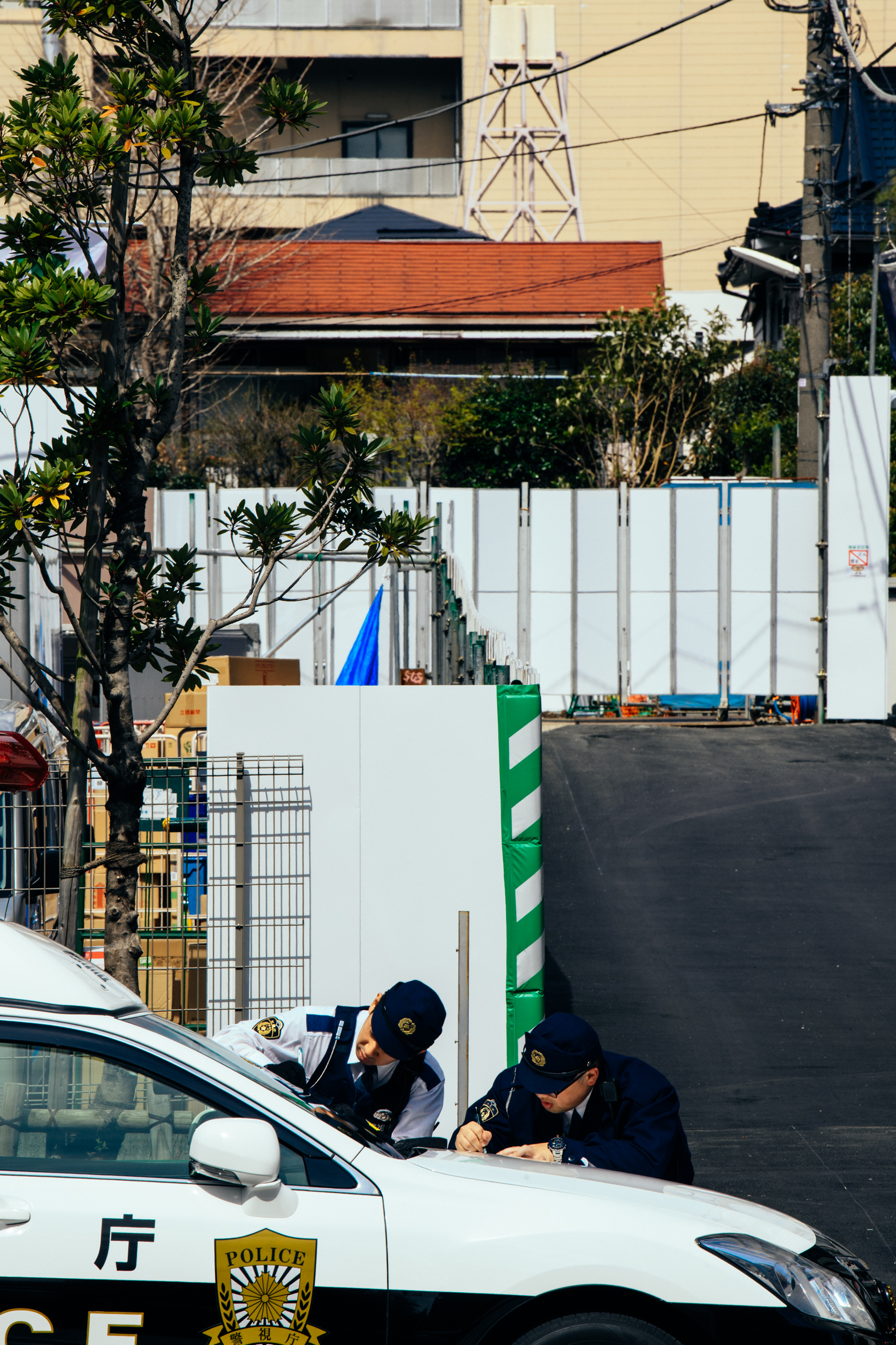 Police officers in Tokyo