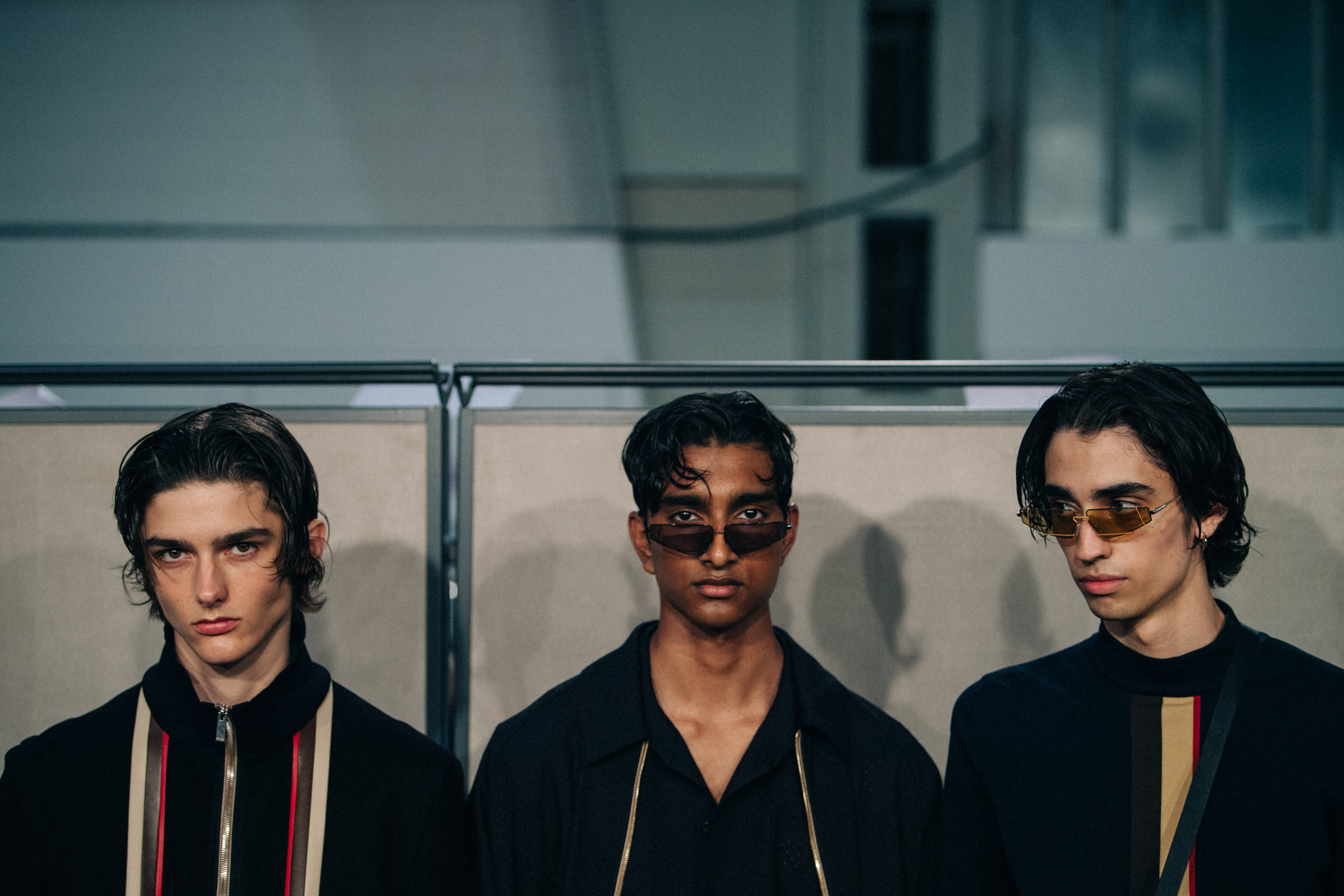 Jeenu Mahadevan backstage at Fendi