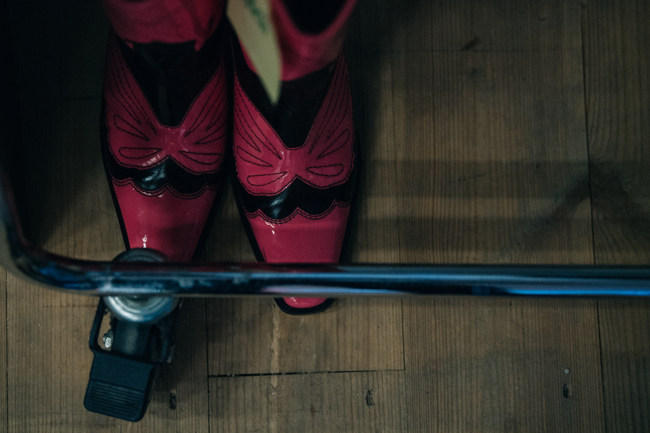 Leather footwear at Ganni