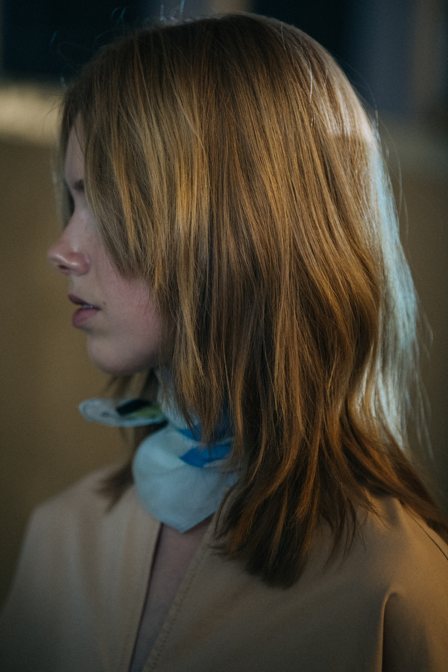 Lululeika Ravn Liep backstage at Ganni