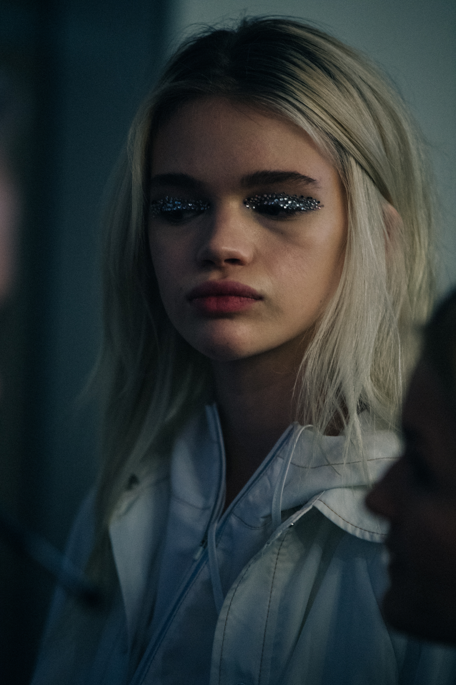 Stella Lucia Deopito backstage at Ganni