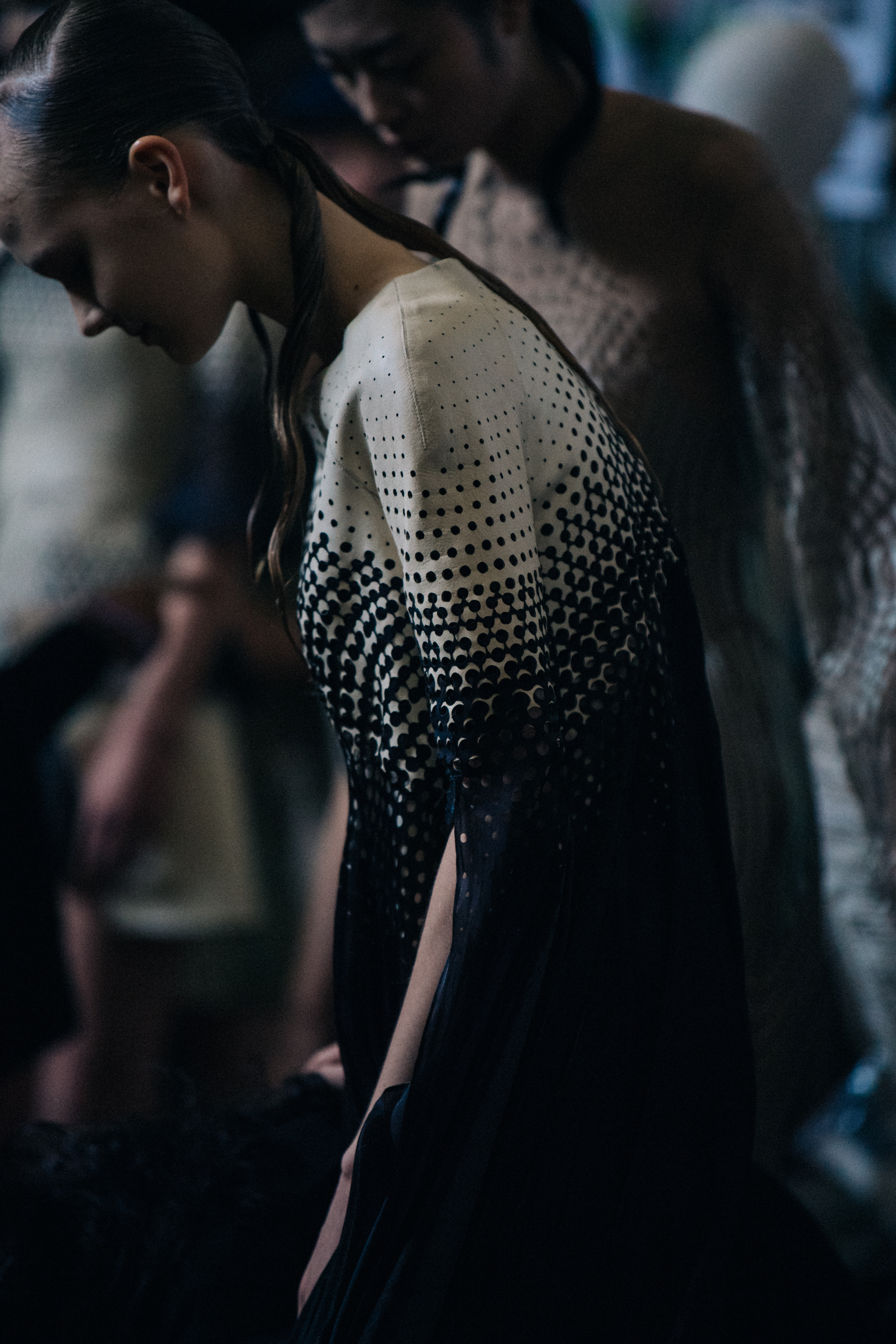 Model wearing Iris van Herpen outfit