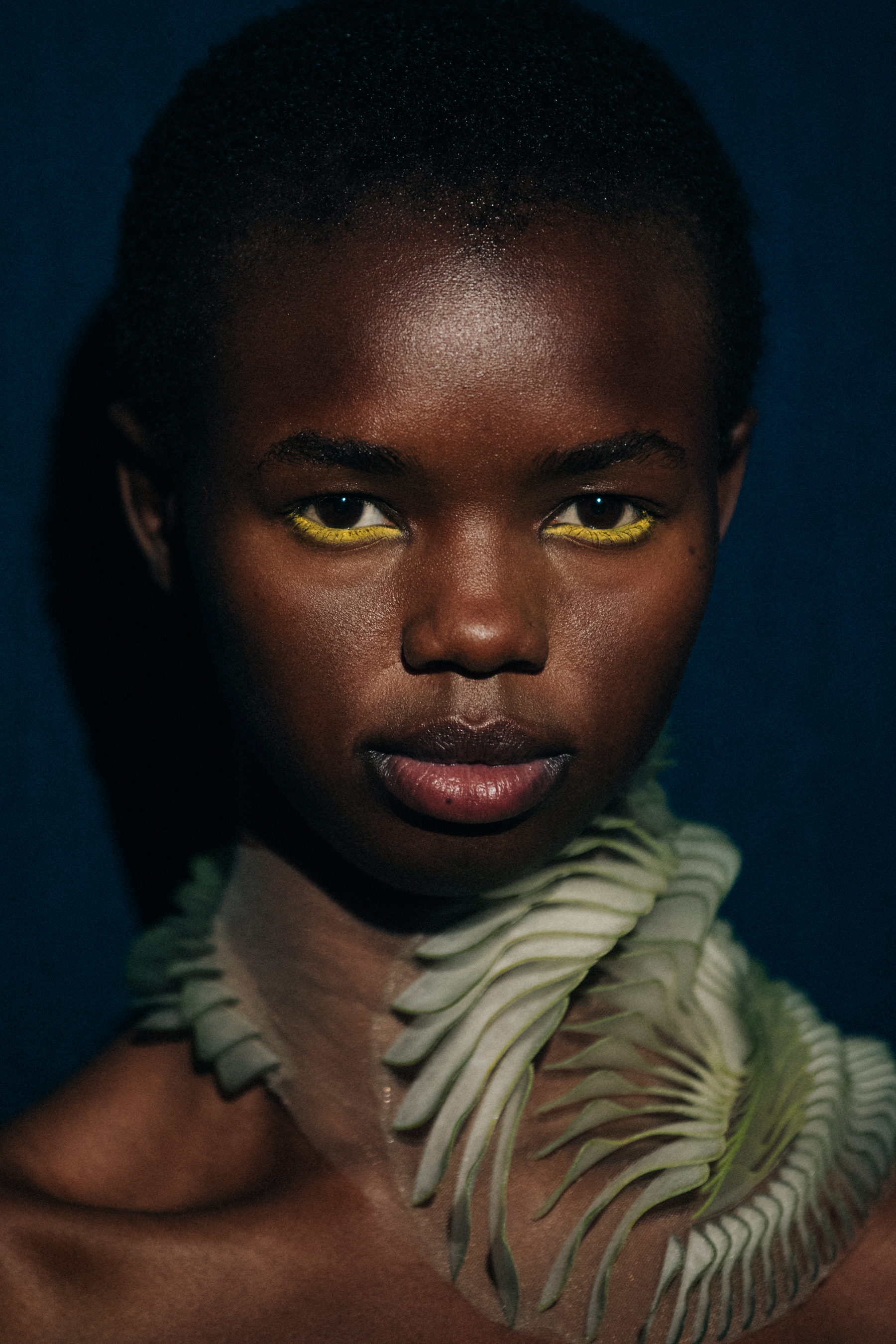 Portrait of Achol Akiima Ajak backstage