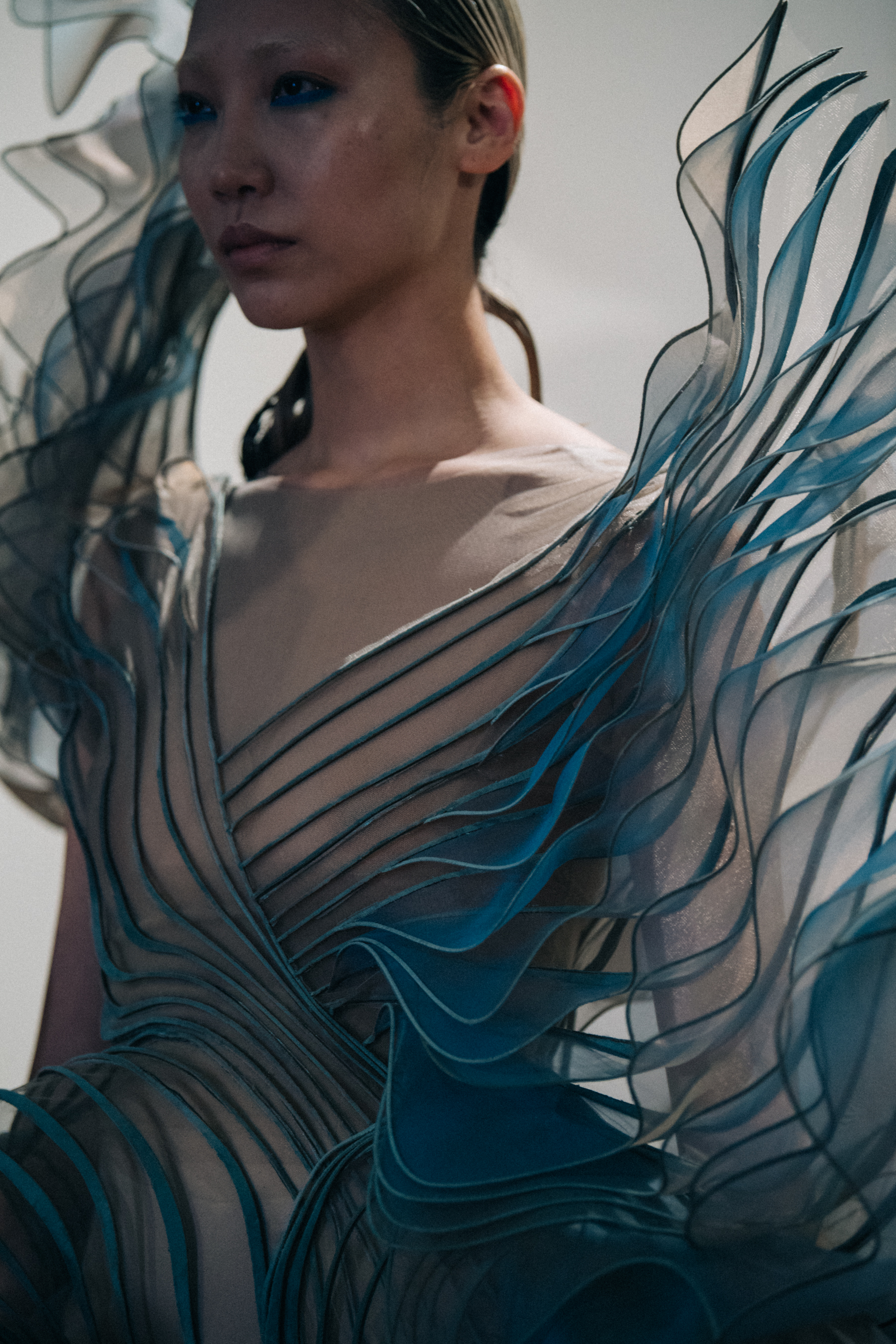Soo Joo Park on the runway at Iris van Herpen