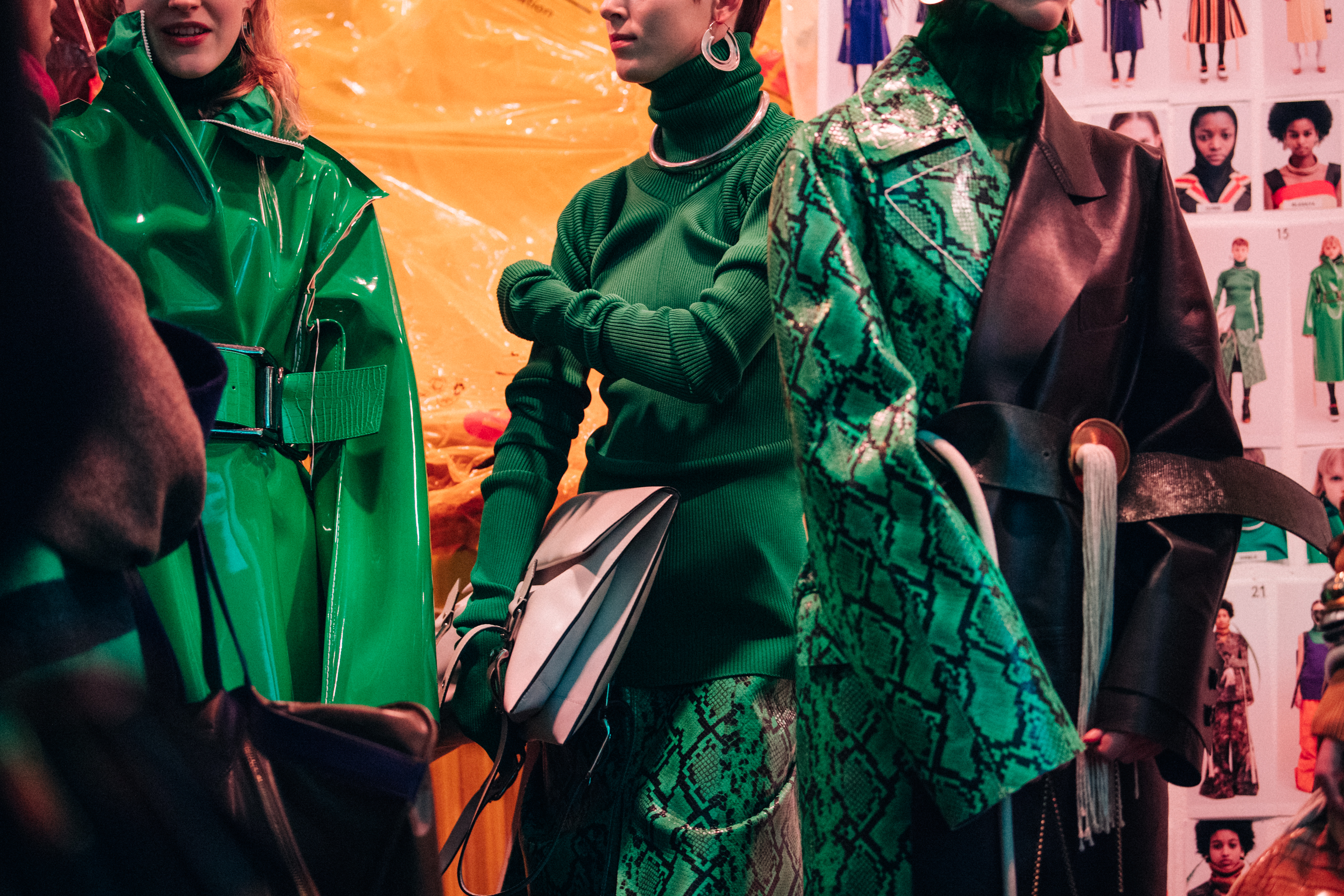 Gisele Fox and Line Kjaergaard at Marni