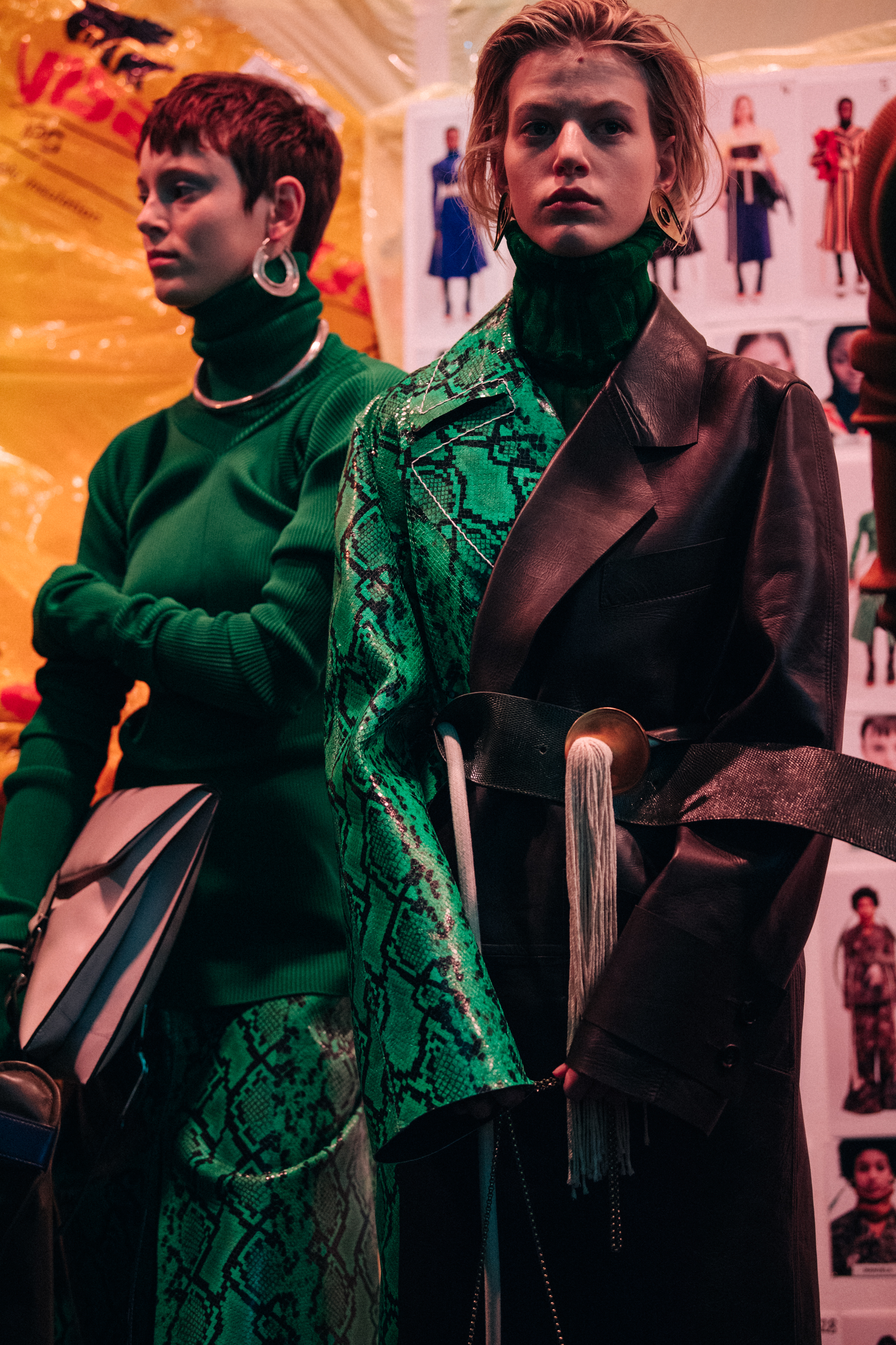 Gisele Fox and Line Kjaergaard at Marni