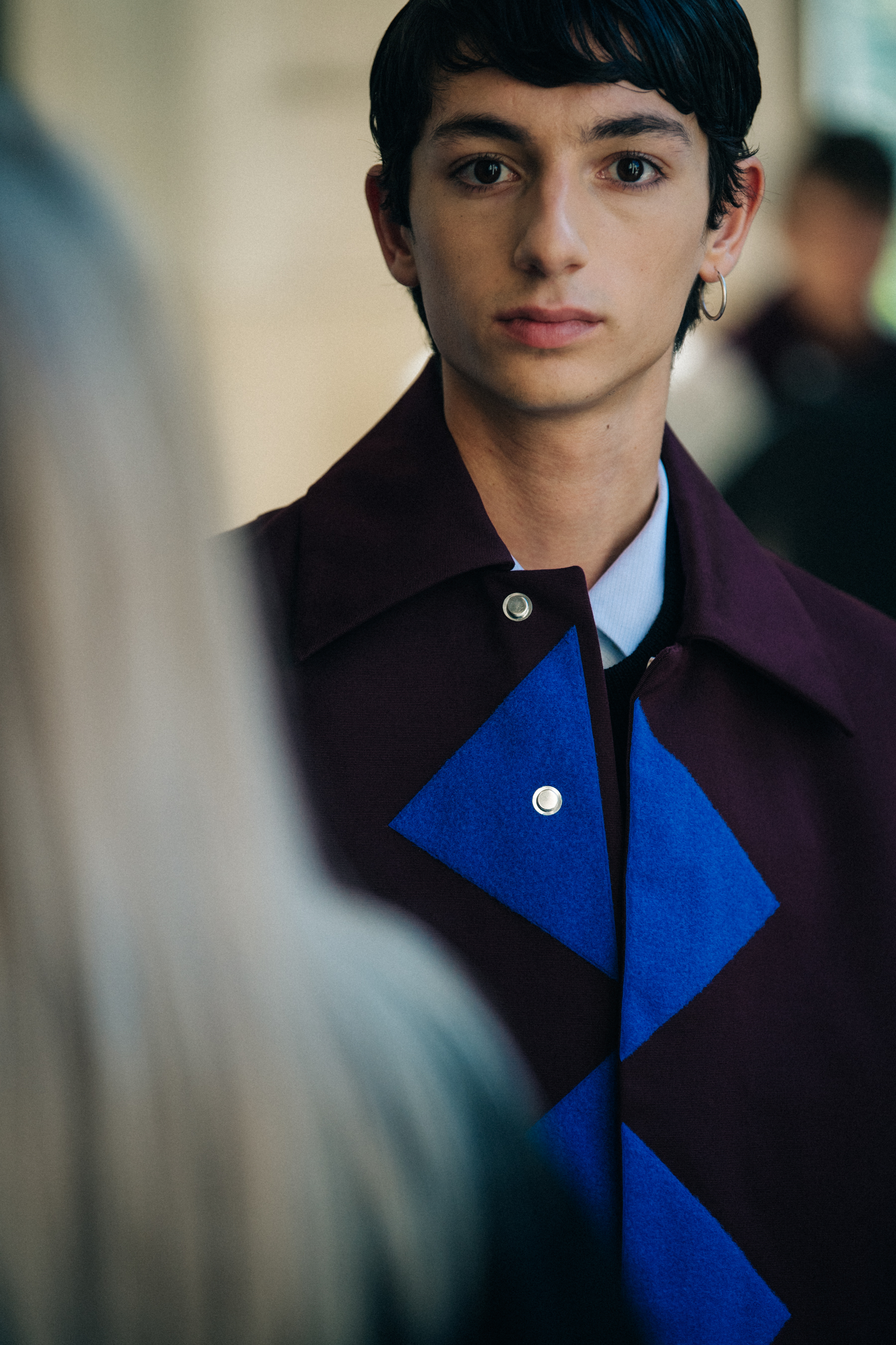 Model wearing blue Namacheko outfit
