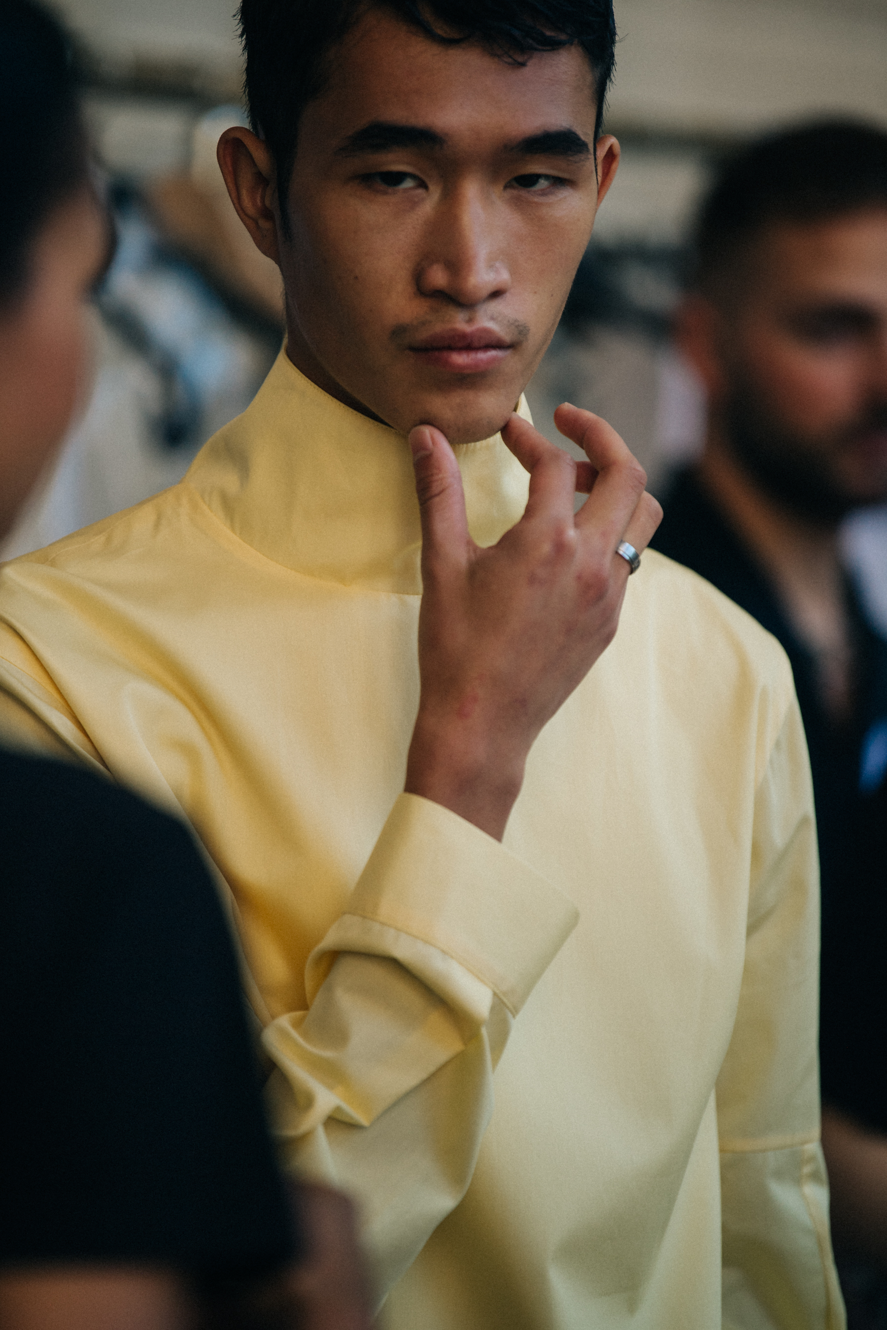 Model wearing yellow top at Namacheko