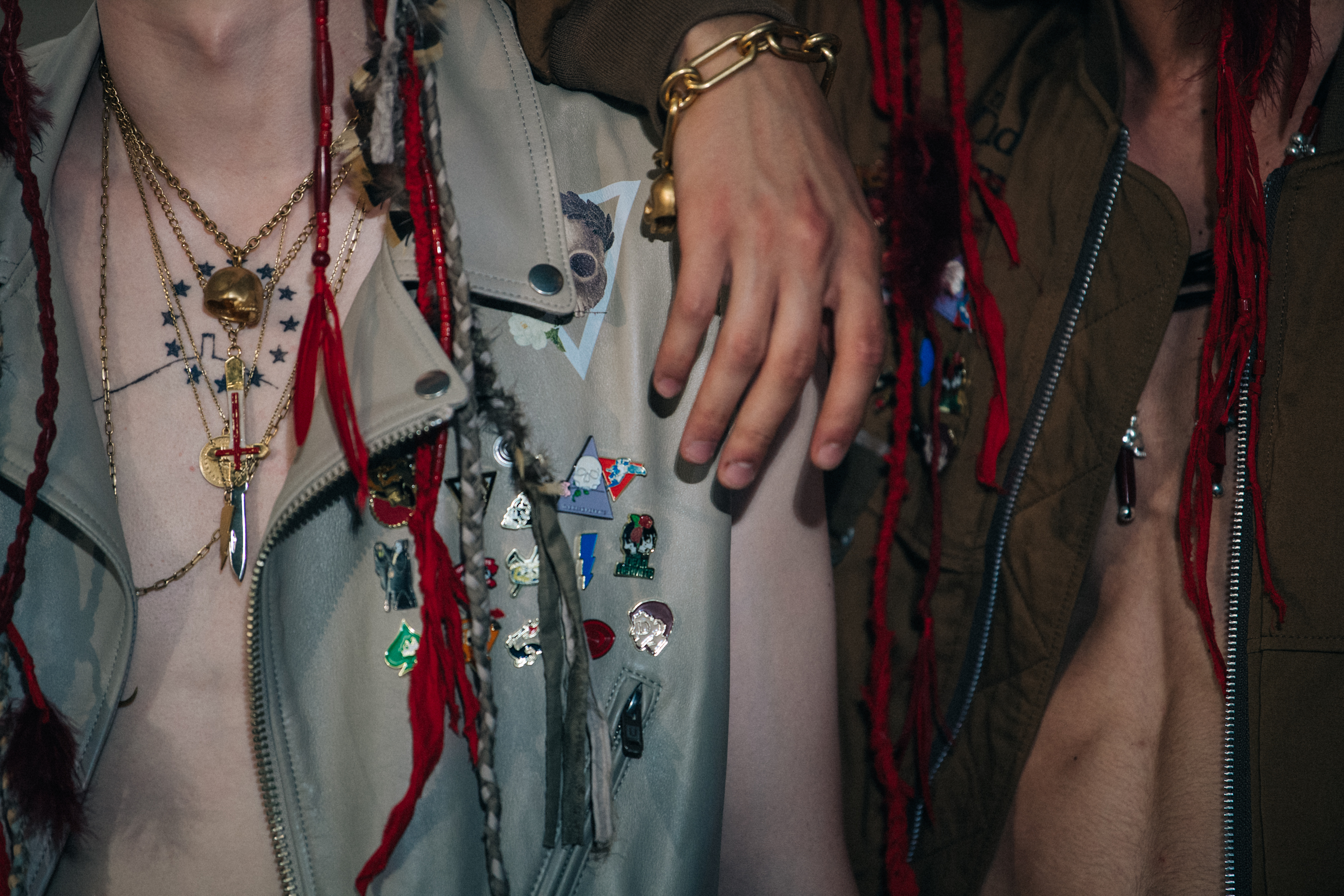 Diogo Guerreiro backstage at Undercover