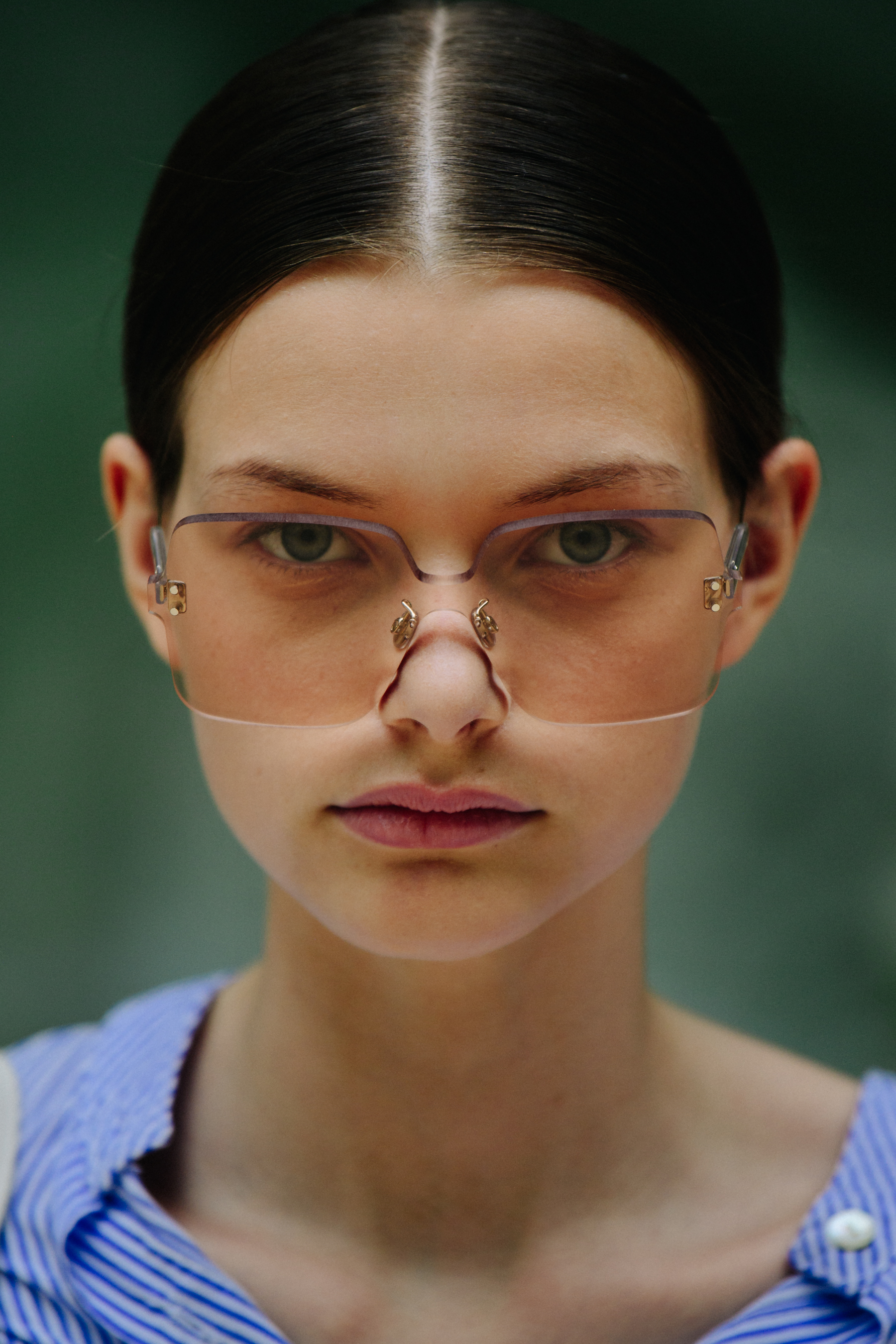 Portrait of model wearing Christian Dior sunglasses
