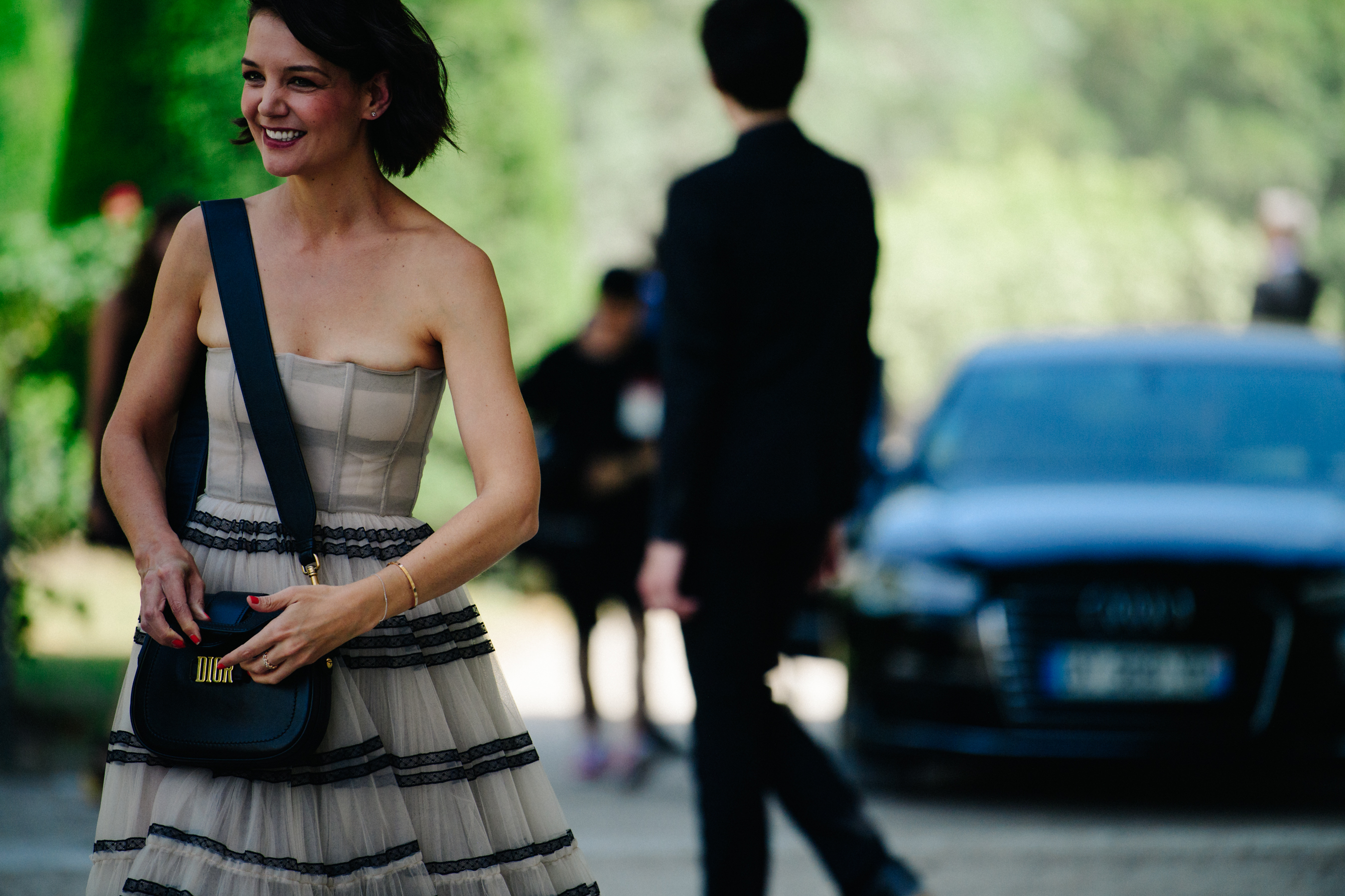 Actress wearing Christian Dior outfit