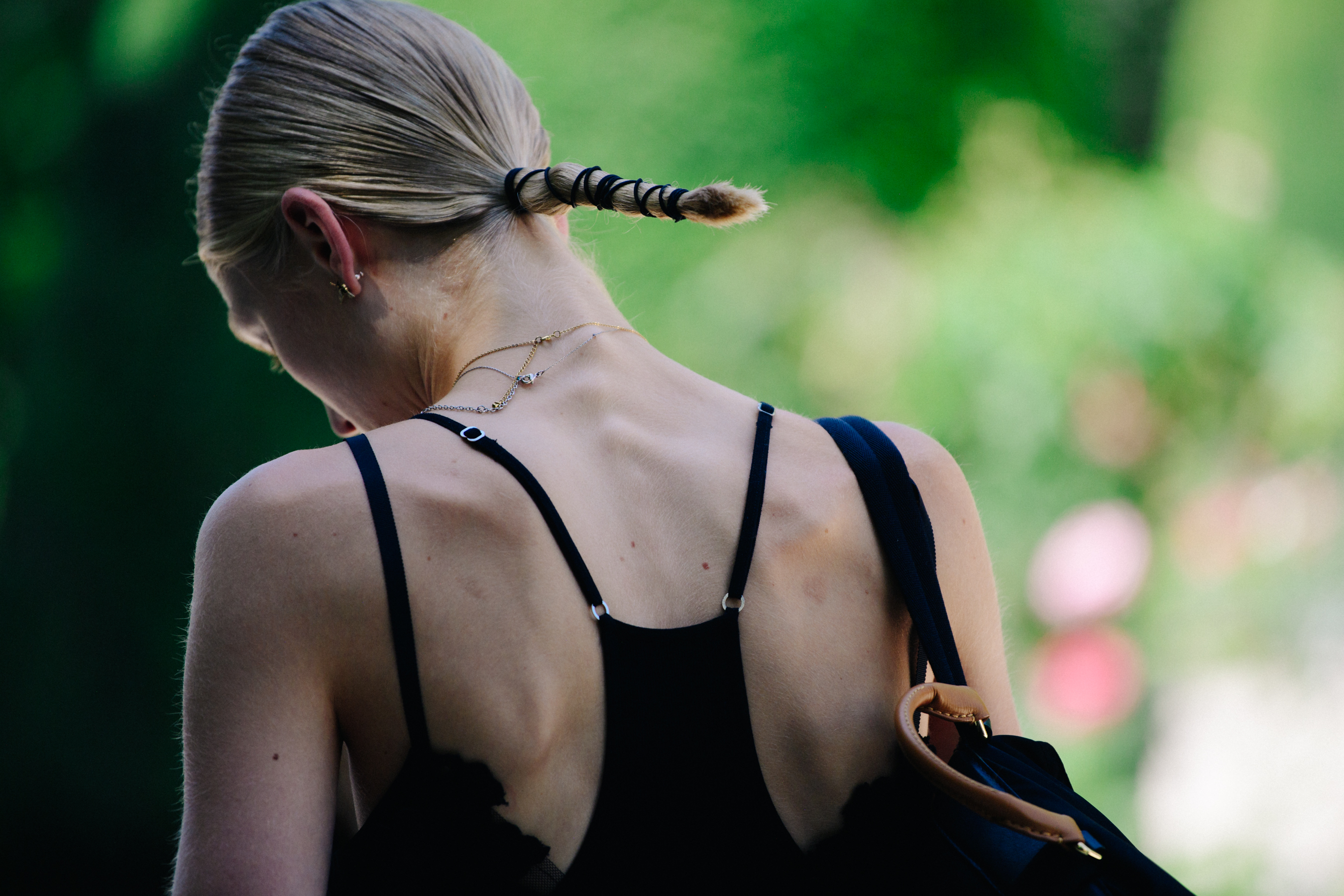 Belgian model with braided hair