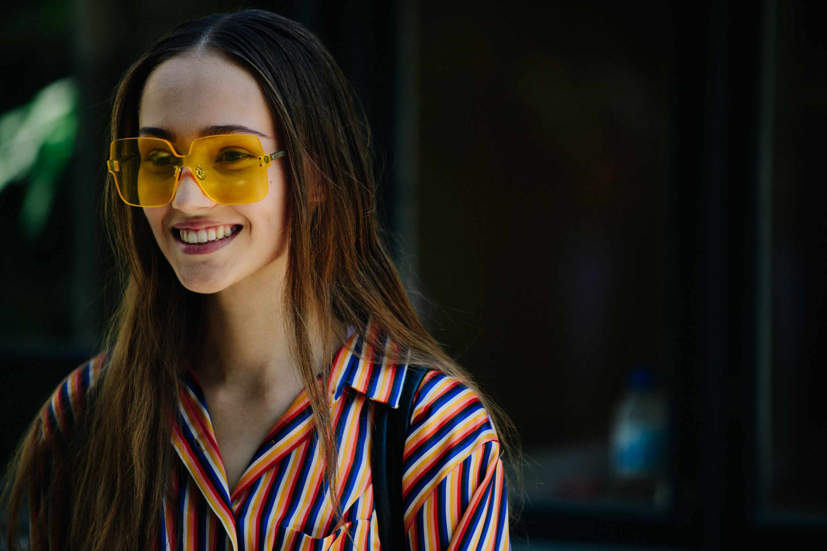 Model wearing Christian Dior sunglasses