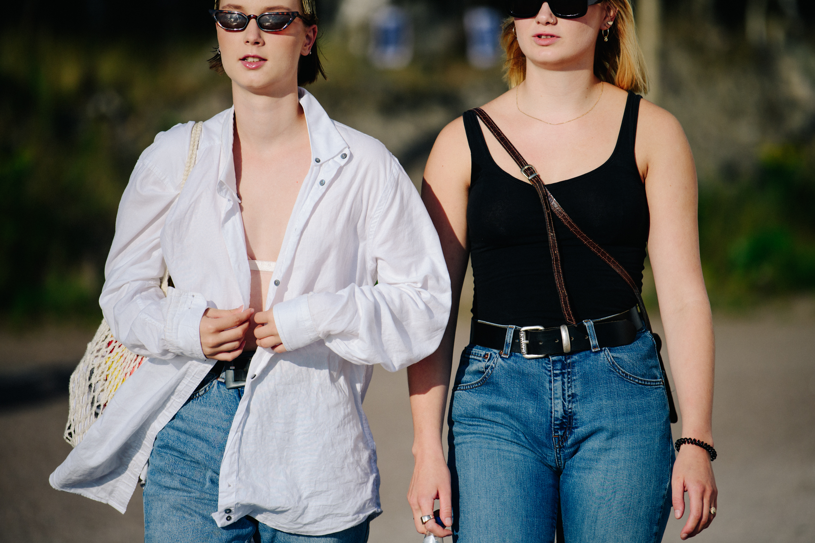 Two women wearing sunglasses
