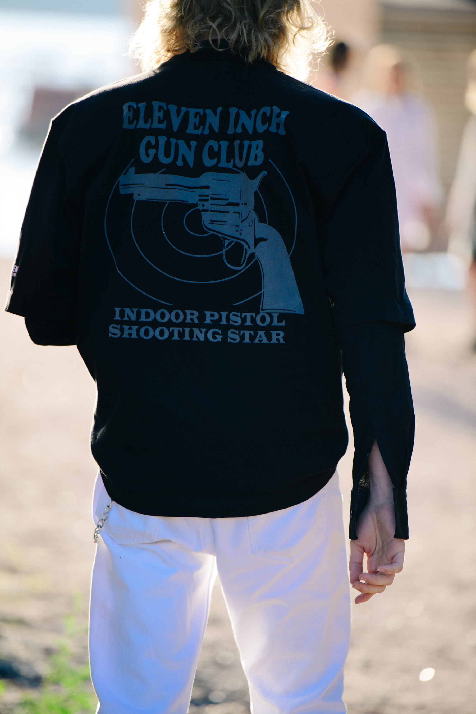 Man wearing black shirt