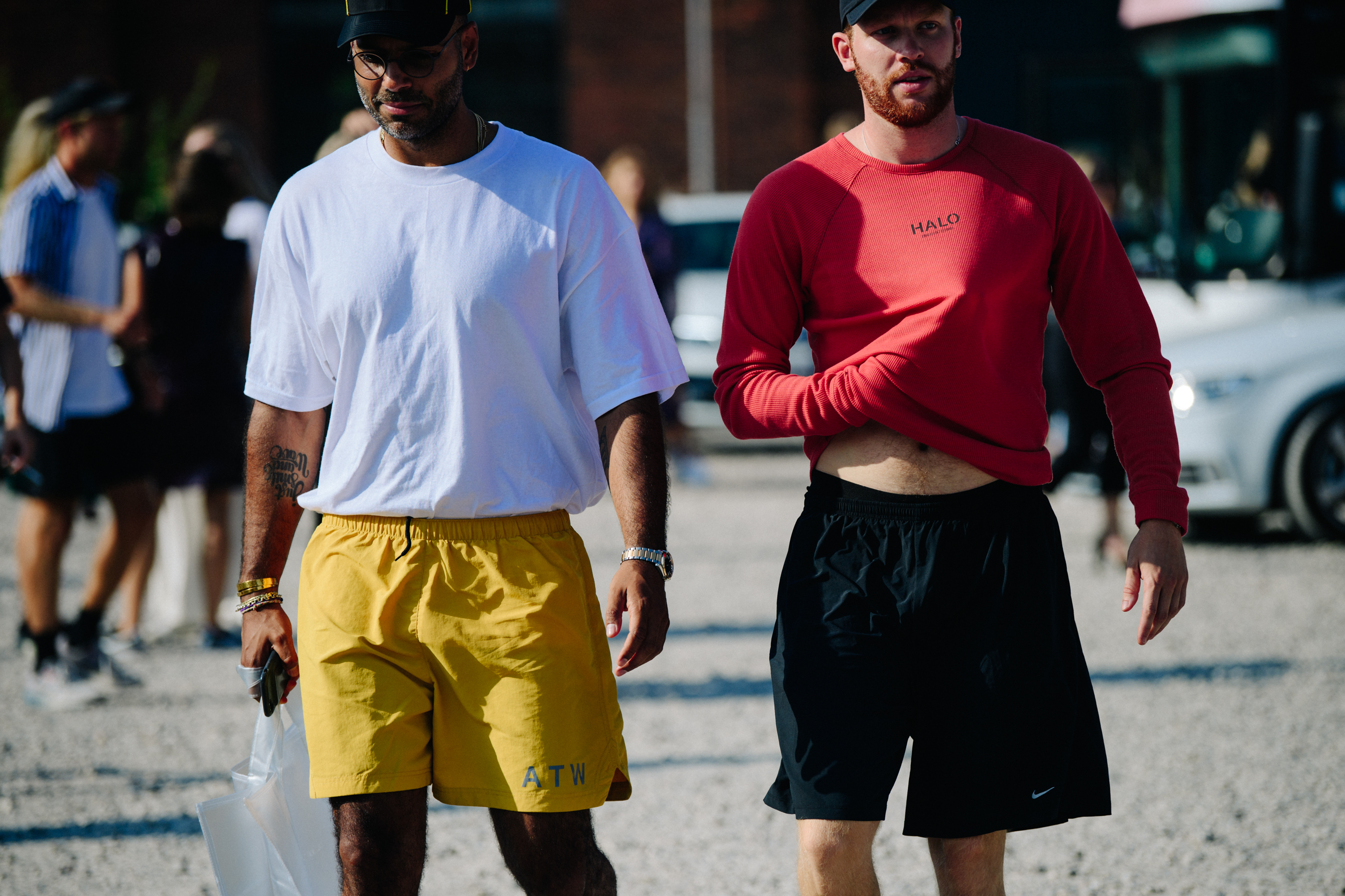 Two men wearing HALO