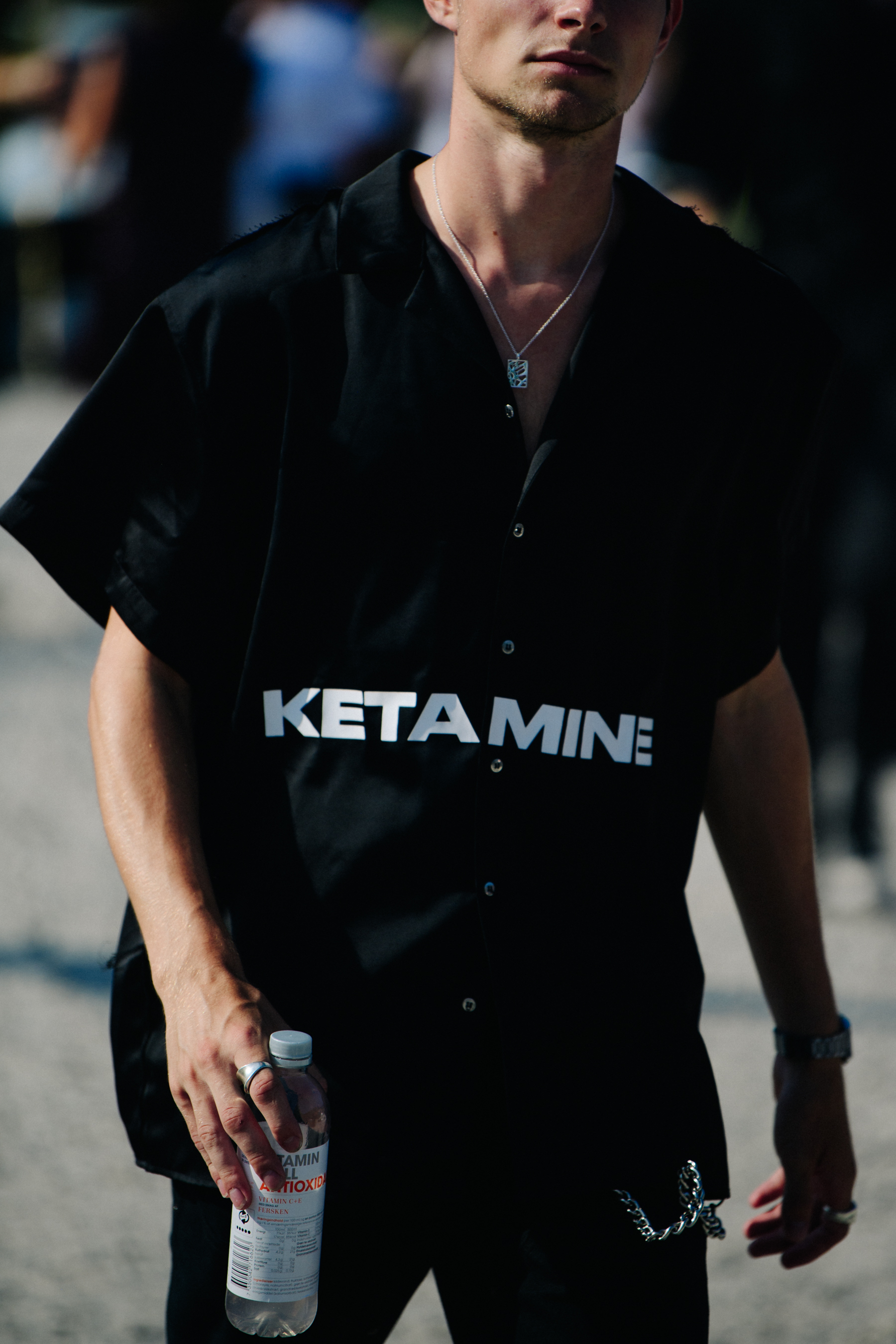 Man wearing black shirt