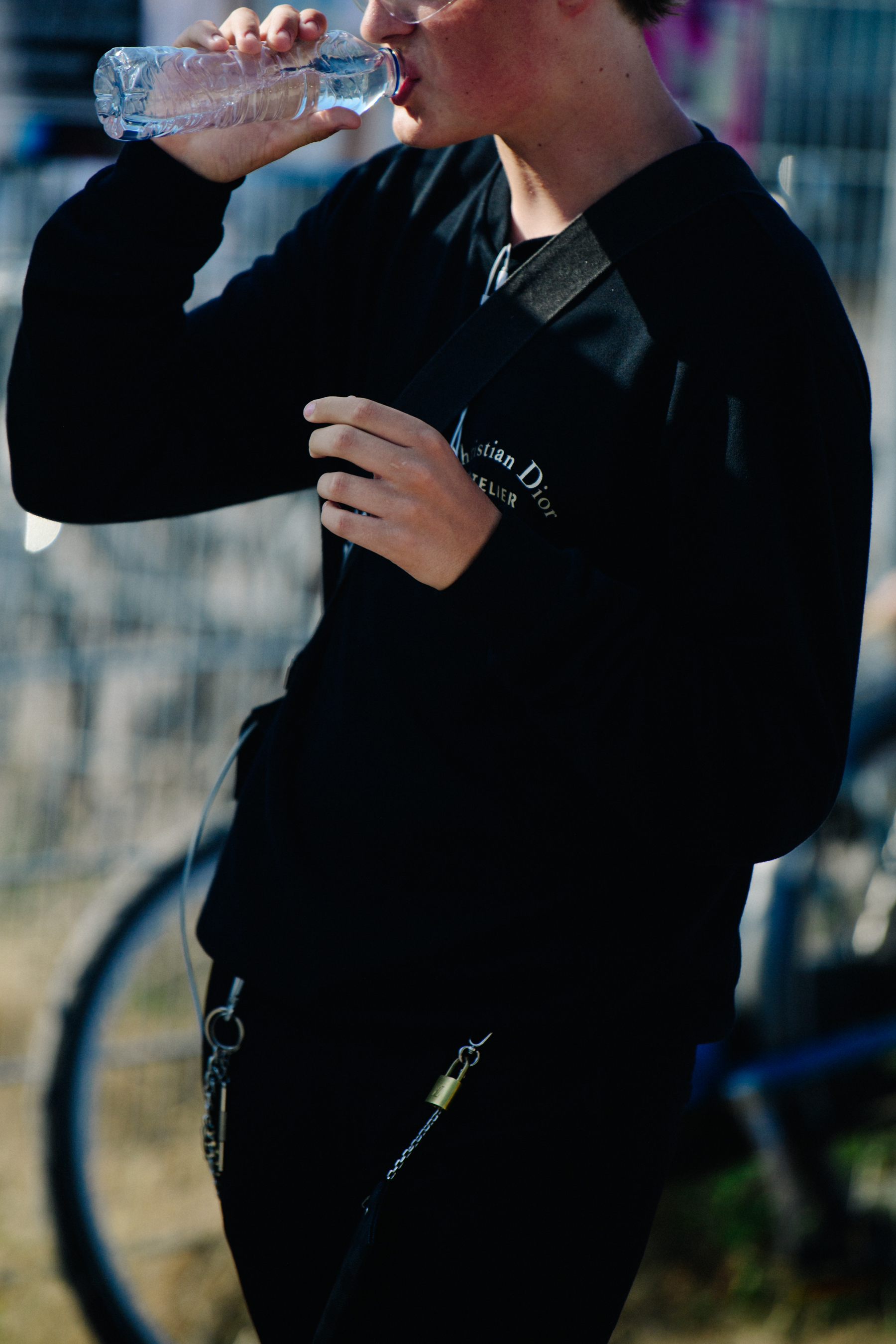 Man wearing black shirt