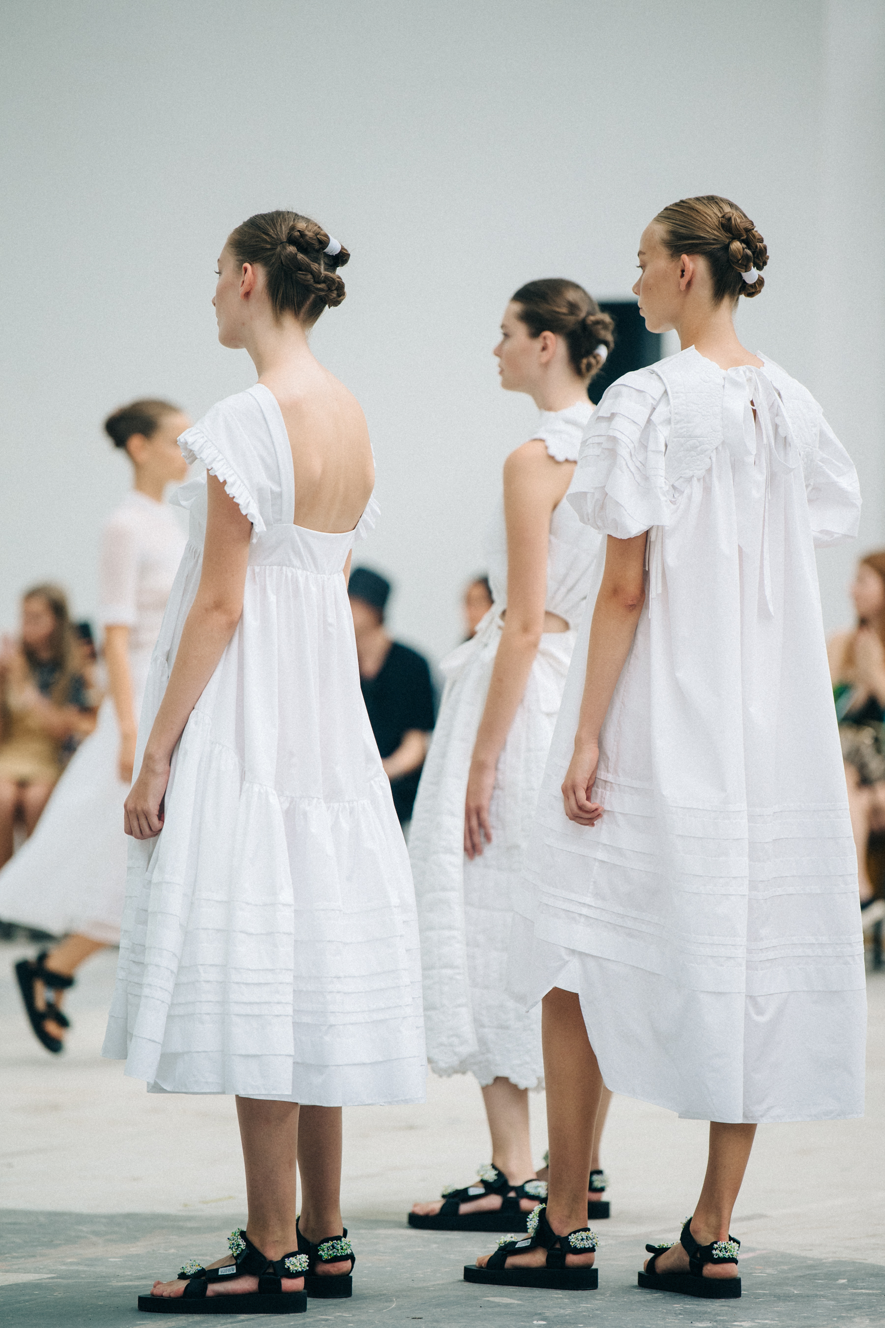 Models on the runway at Cecilie Bahnsen