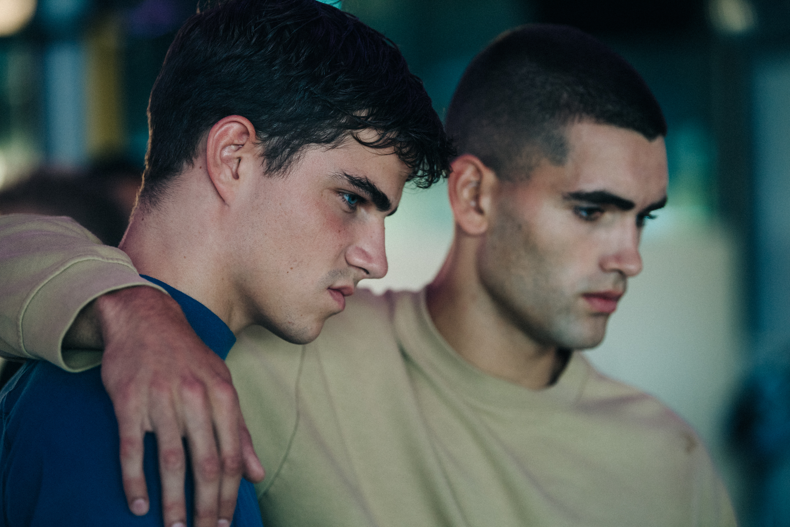 Two models backstage at HALO show