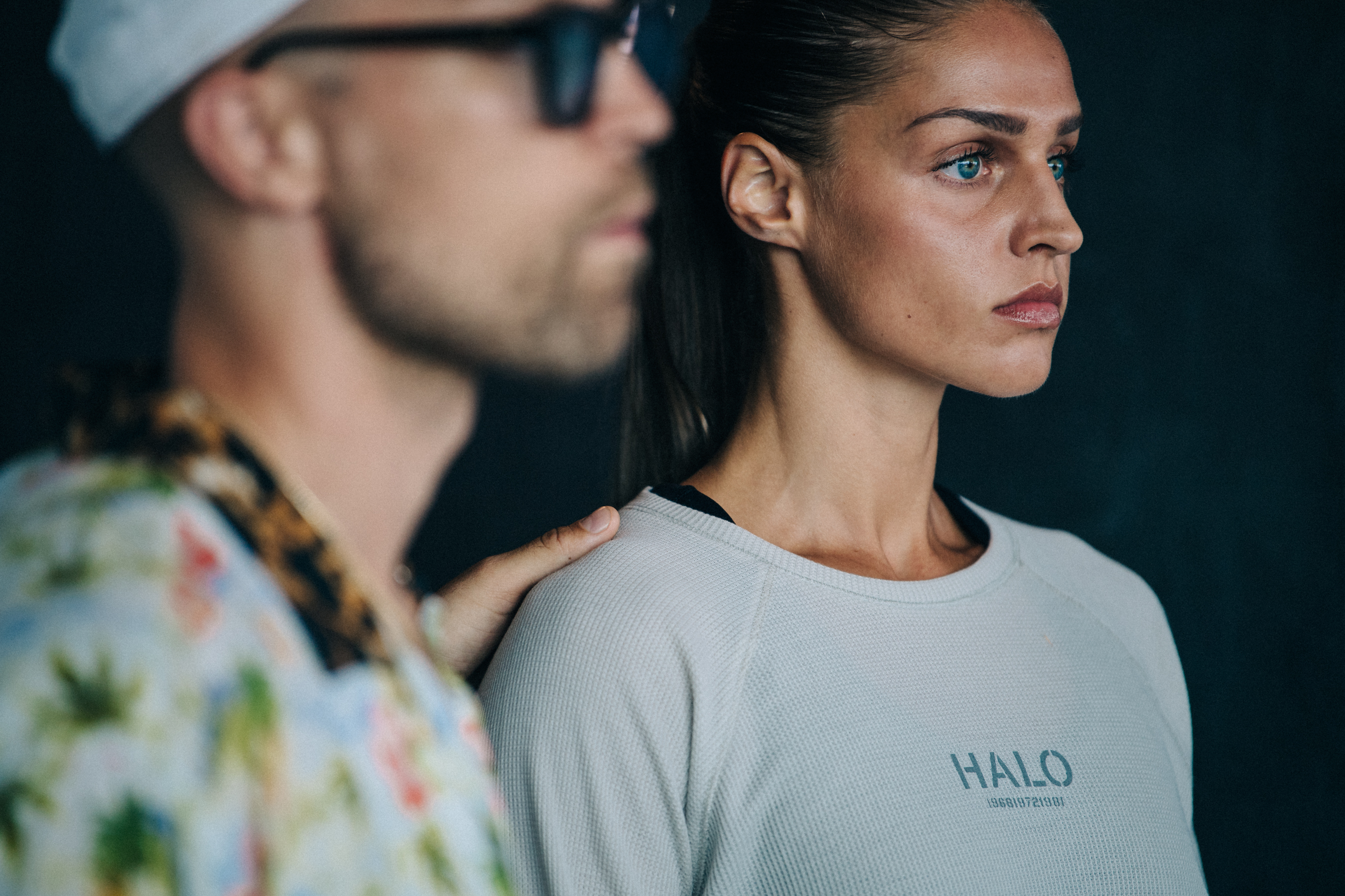 Vygante Kirkutyte backstage at HALO