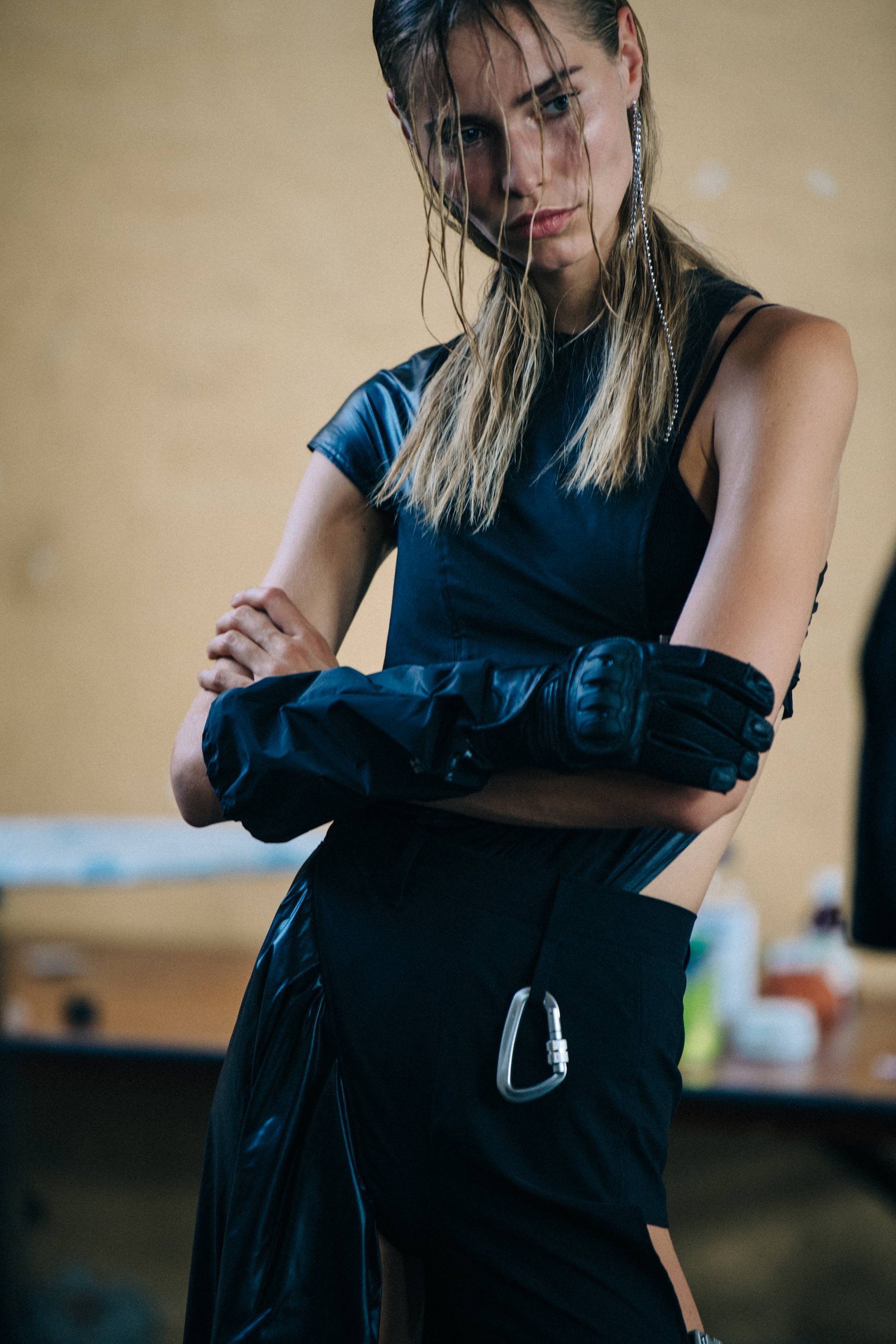 Kirstin Kragh Liljegren backstage at Heliot Emil