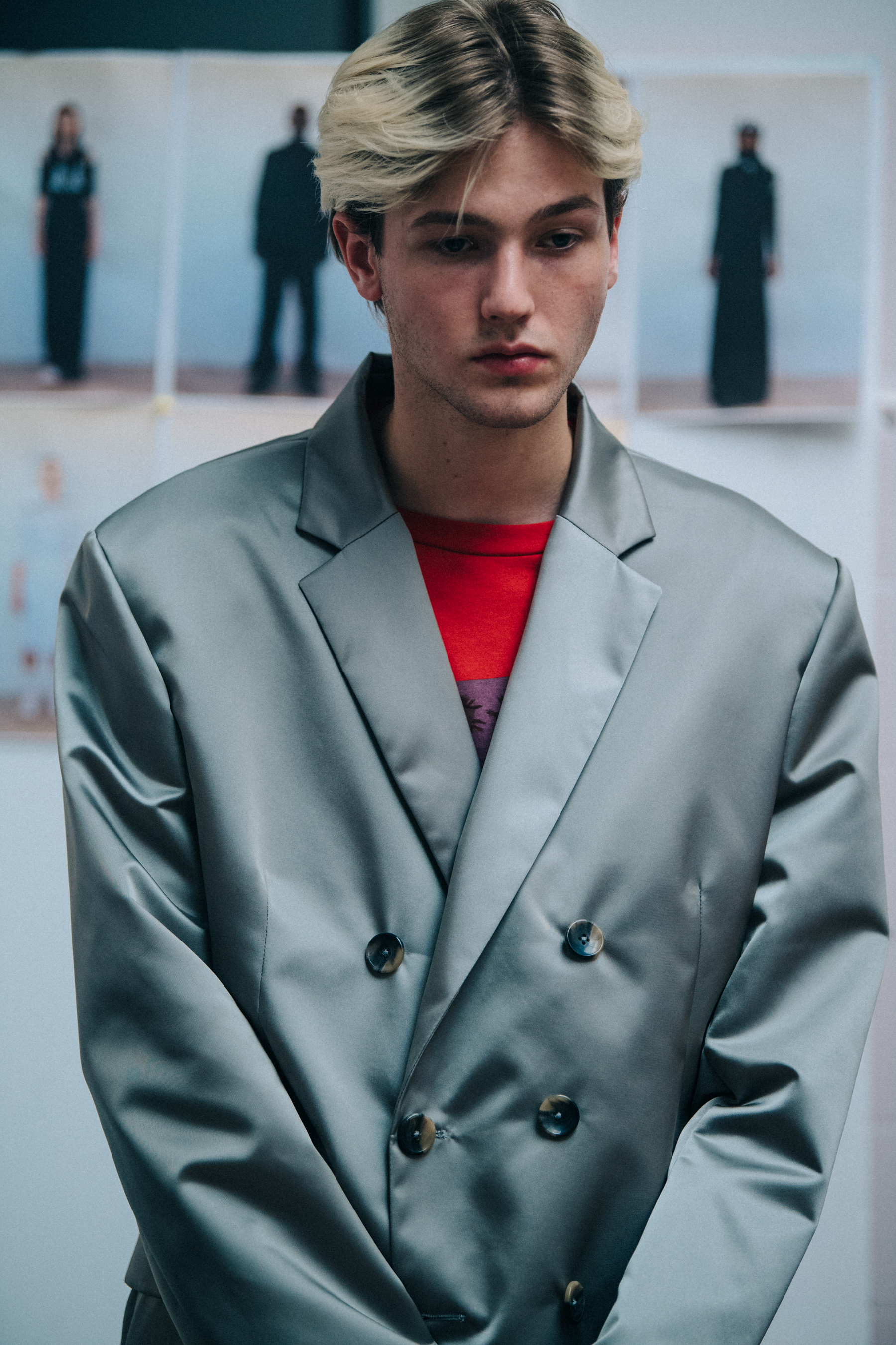Anton Bech Petersen backstage at J Lindeberg