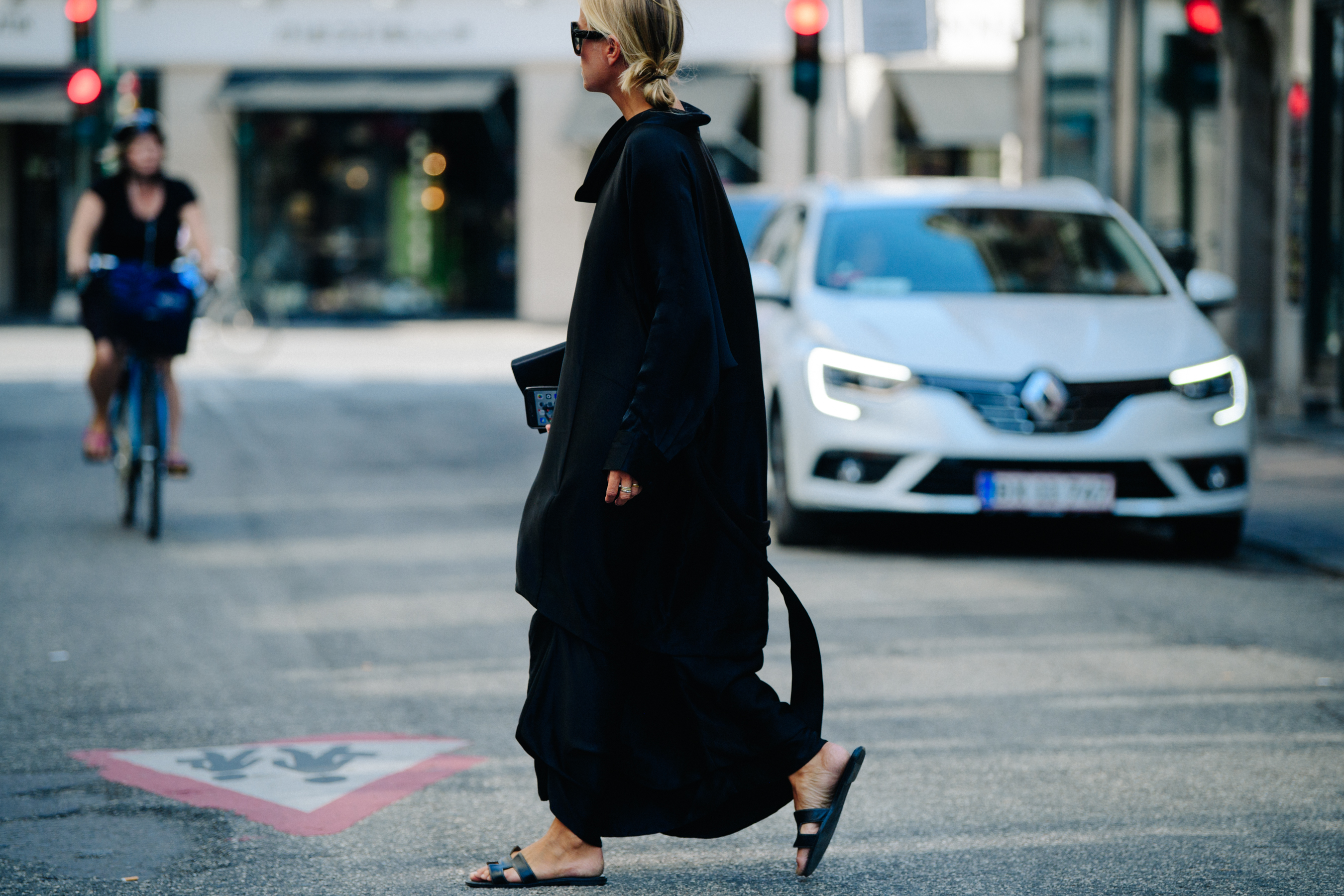 Norwegian blogger wearing black dress