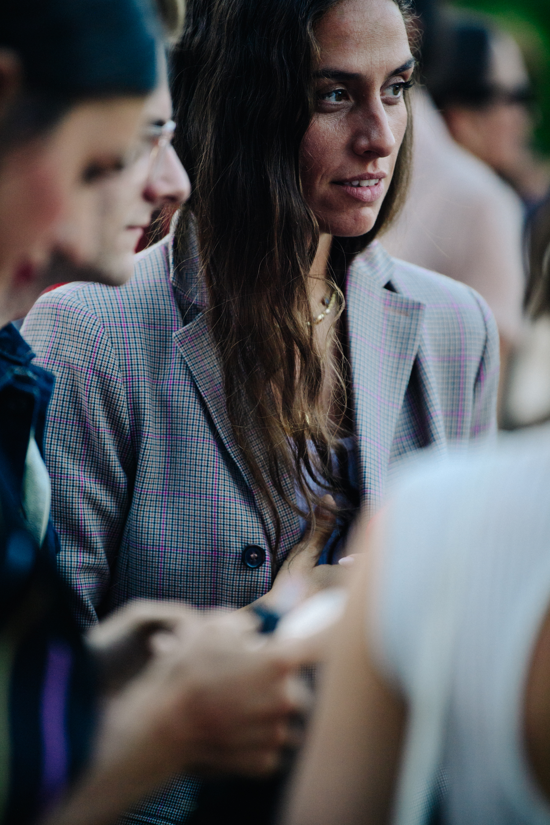 Woman wearing blazer