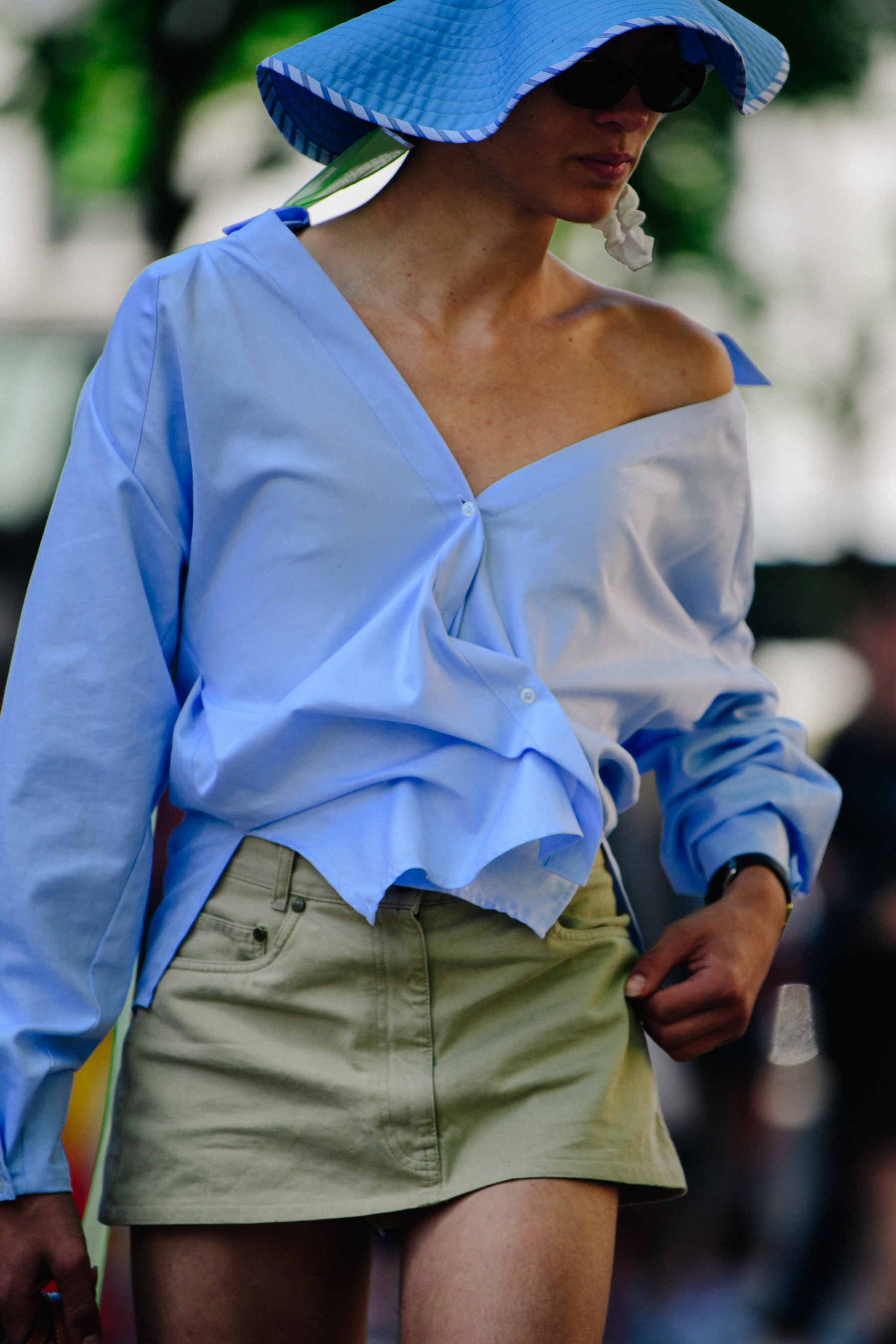 Man wearing blue shirt