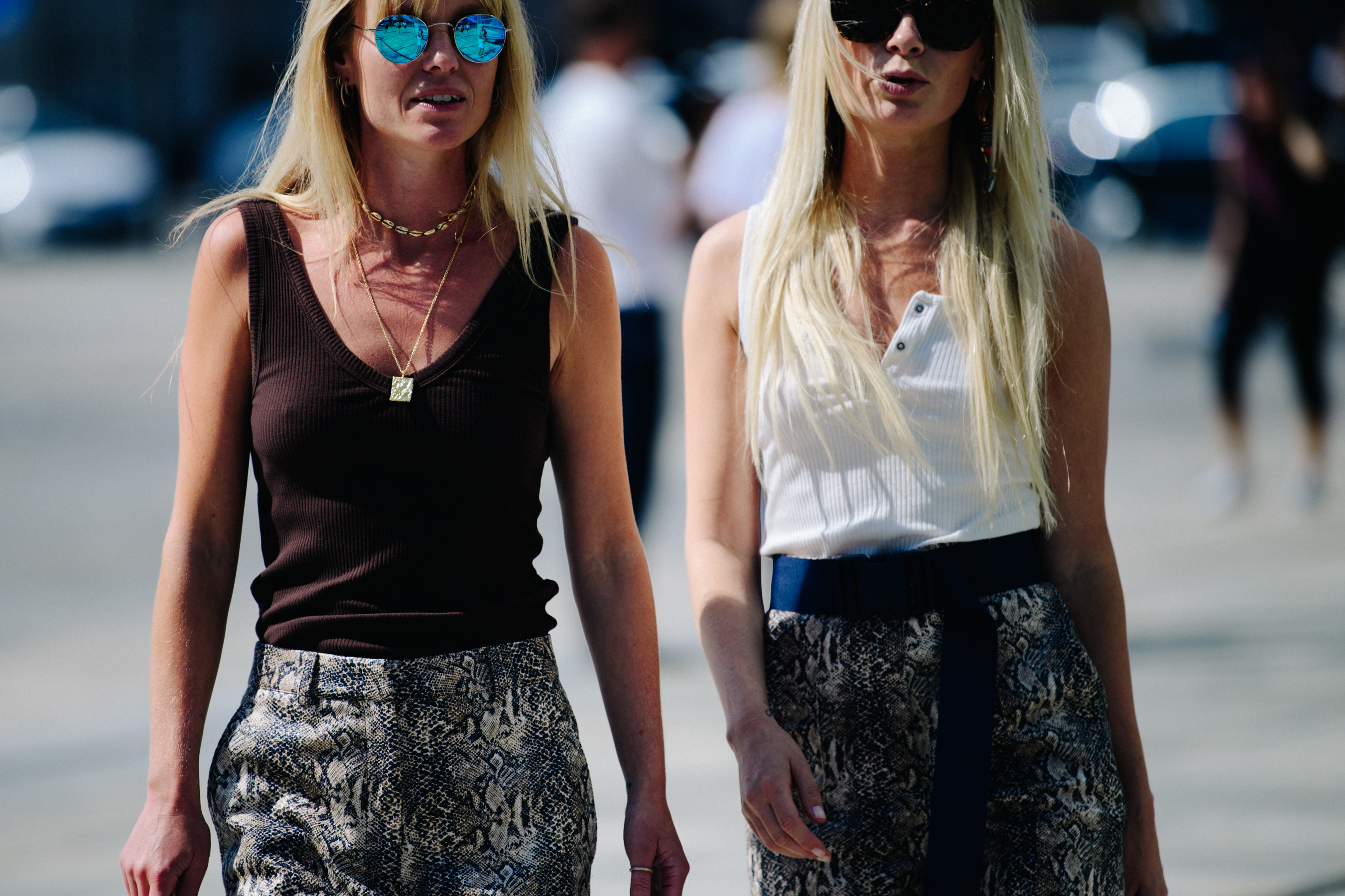 Two women wearing sunglasses